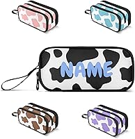 Vista 24 de Estuche personalizado con imagen y nombre con texto para lápices, estuche para bolígrafos para oficina y escuela, bolsa de almacenamiento grande