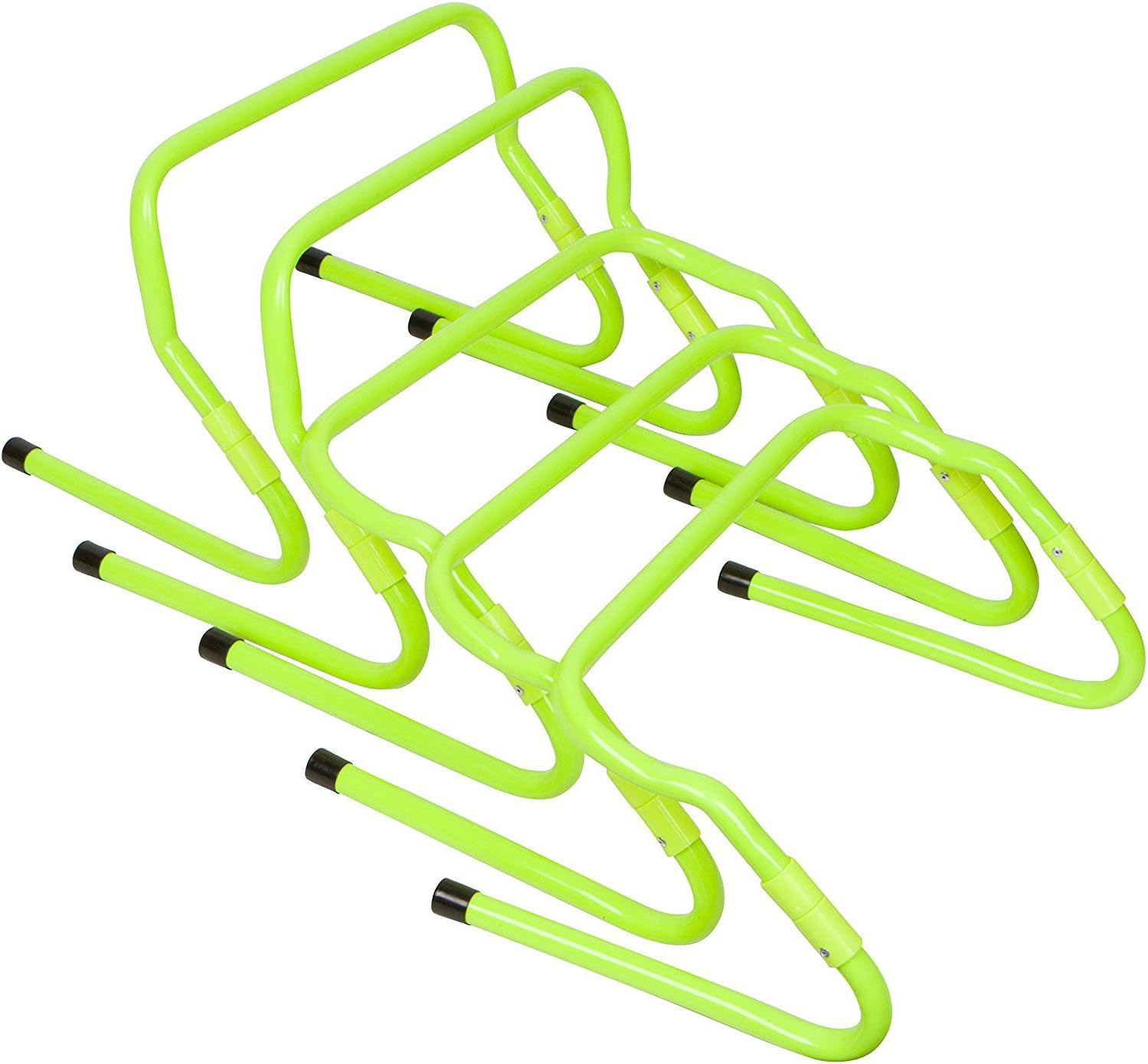 Therapist's Choice Set of 5 Adjustable Height (8" and 12" Height Adjustable) Speed Hurdles