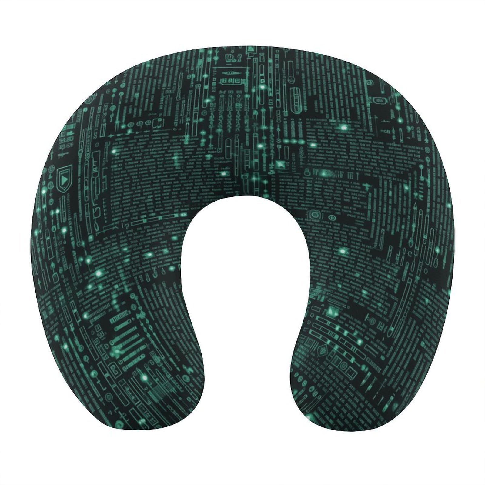 Btcowzrv Style Hacker U Shaped Neck Pillow Travel Pillows
