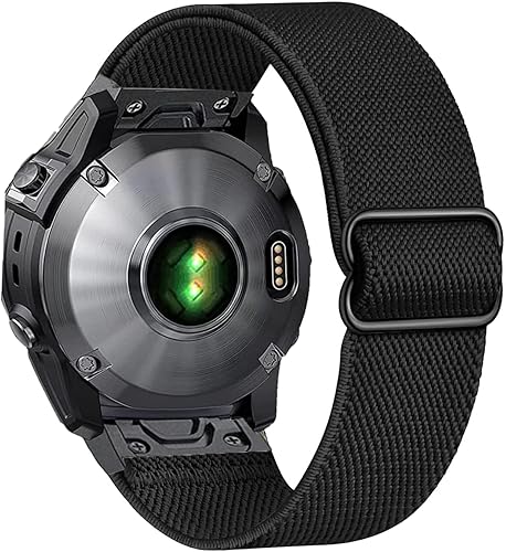 OTOPO Banda elástica para Garmin Fenix 7X 6X 5X, Epix 2 Pro de 2.008 in, correas deportivas de nailon de 1.024 in de fácil ajuste rápido compatibles