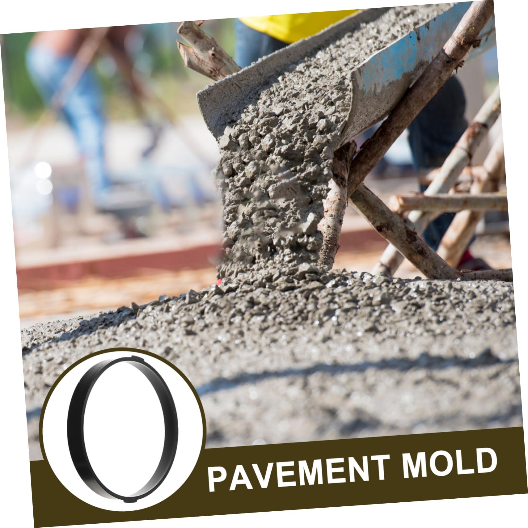 Yardwe 2pièces Moule à Pavé De Jardin Outil De Création De Chemin Plastique Réutilisable pour Aménagement Paysager Et Décoration De Jardin