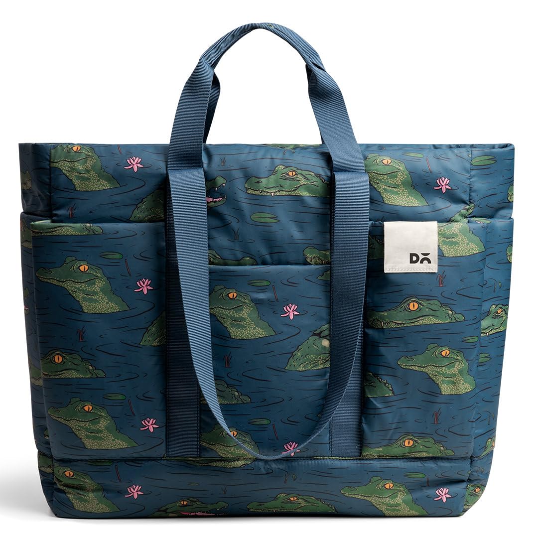 DailyObjects Idyll Western Tote Bag For Girls And Women| Crafted Using Soft-Touch & Water-Repellent Polyester|Polyfill Cushioning On The Inside|Holds Any Laptops Upto 14 (Color - Blue) (B0BRQBHMGG) Amazon Price History, Amazon Price Tracker