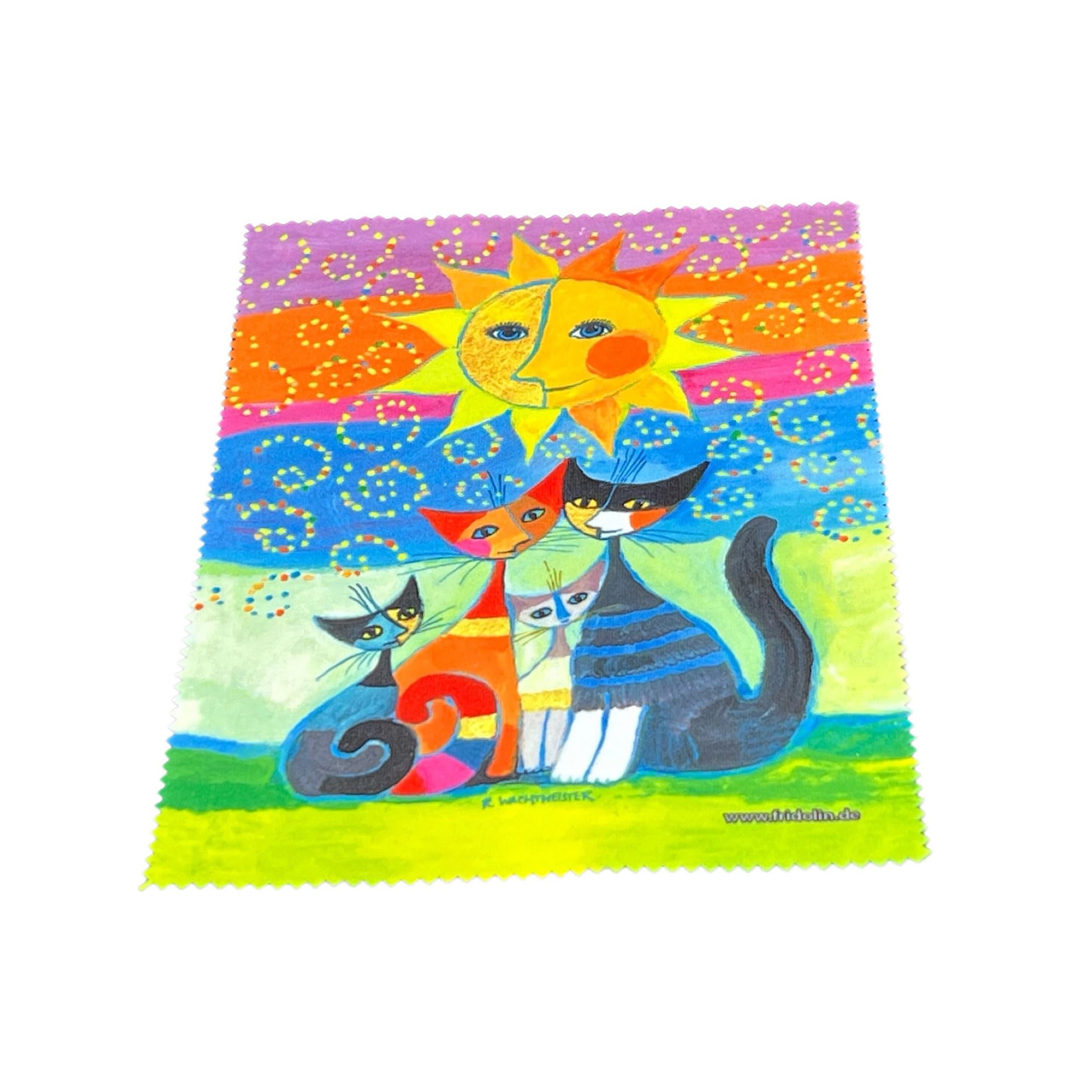 Fridolin Étui à Lunettes Kit De Rigide Stoffbezogen Avec Chiffon "V