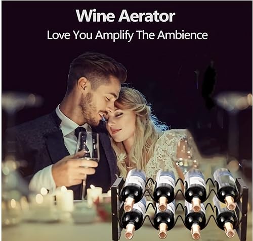 Miniatura 6 de Estante apilable para vino de 2 niveles, organizador independiente de 8 botellas, soporte para exhibición, gabinete de encimera, estante de