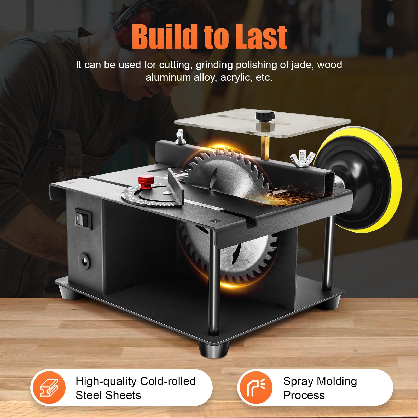 200W Multifunctional Mini Electric Compact Table Saw