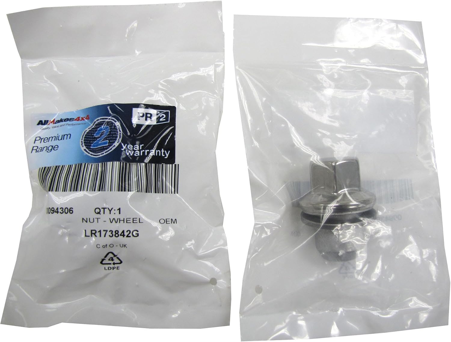 Atlantic British Ltd. Set of 20 OEM Wheel Lug Nuts LR173842 Compatible with Land Rover LR3, LR4, Defender 90, 110, and 130 New Gen L663, and Range Rover