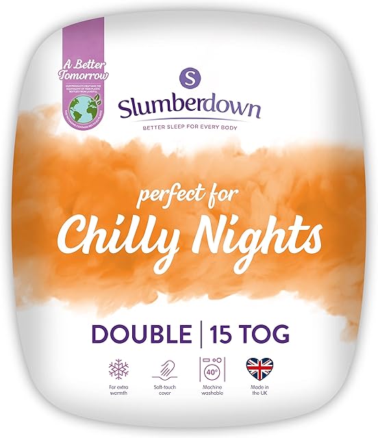 Slumberdown Chilly Nights Double Duvet 15 Tog Winter Duvet Double Bed