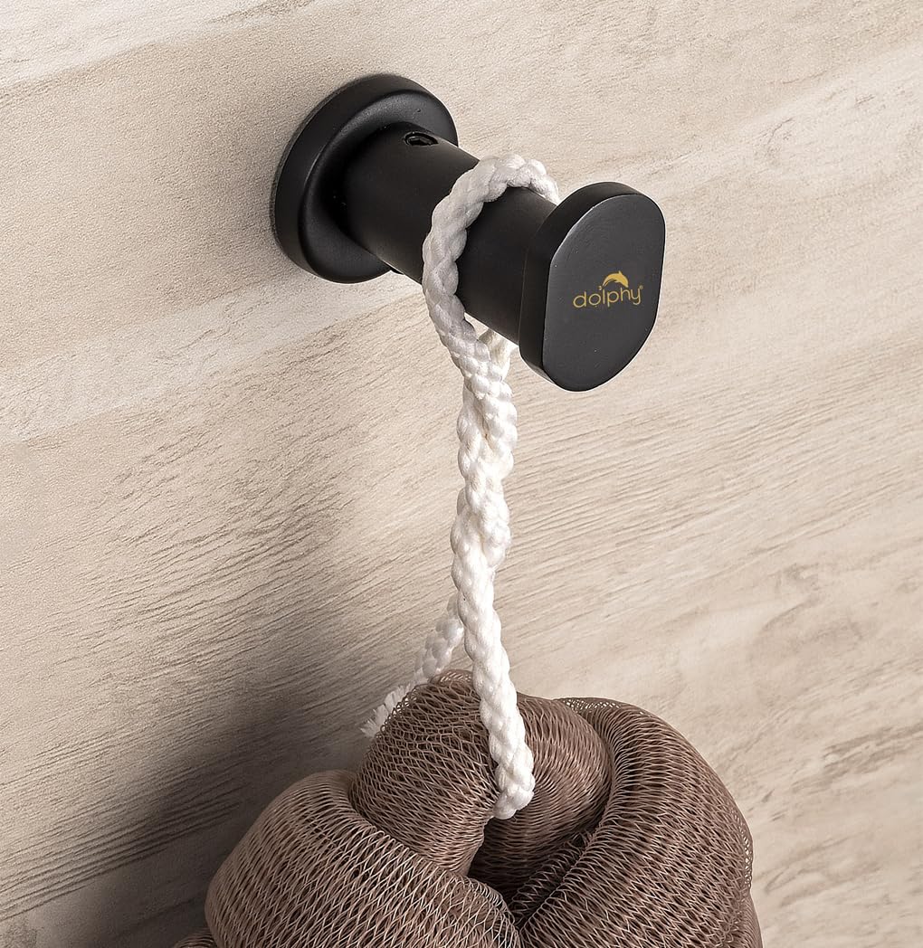 DOLPHY Brass Robe Hook/Cloth-Towel Hanger/Bathroom Accessories(Black) (B0CL24BTVN) Amazon Price History, Amazon Price Tracker