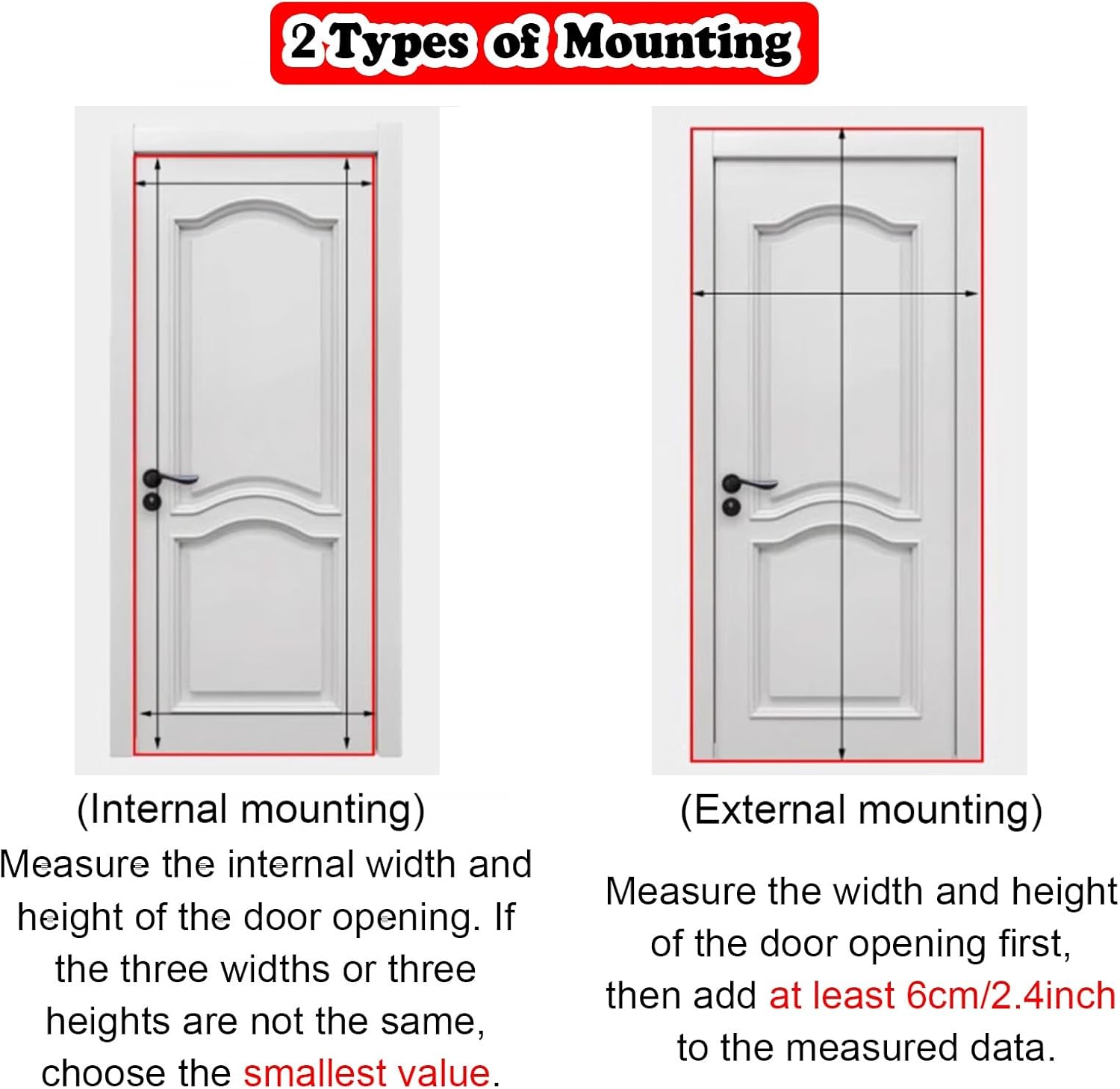 Customizable Folding Doors Kit with Lock, No Drilling Interior Accordion Door with Acrylic Glass, Household Large Room Divider Sliding Door for Bathroom Kitchen Attic(115x185cm/45x73in)