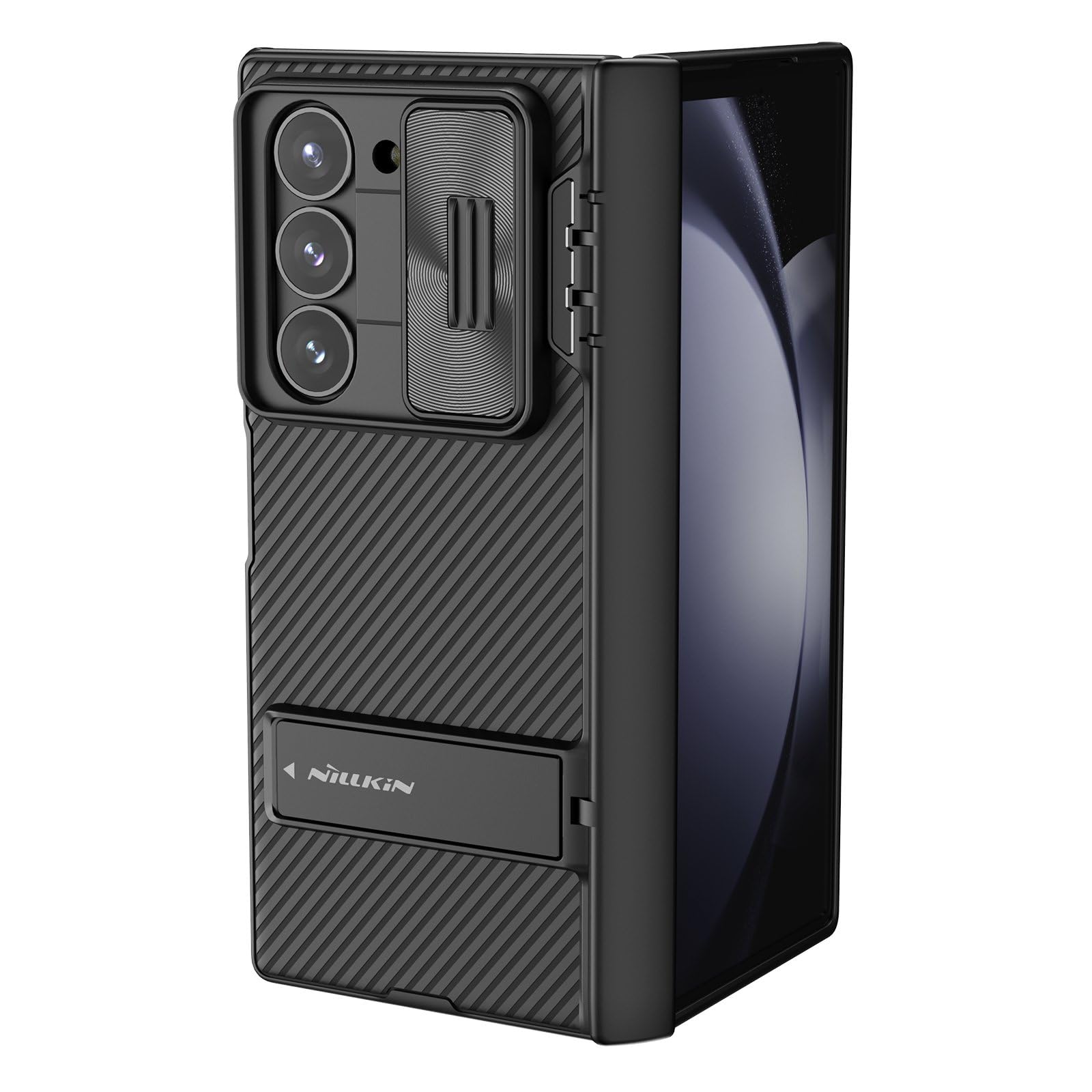 Nillkin Case for Samsung Galaxy Z Fold 6 (7.6" Inch) CamShield Fold Bracket Version Camera Slider Inbuilt Stand Black Color (B0D9NXJDR1) Amazon Price History, Amazon Price Tracker