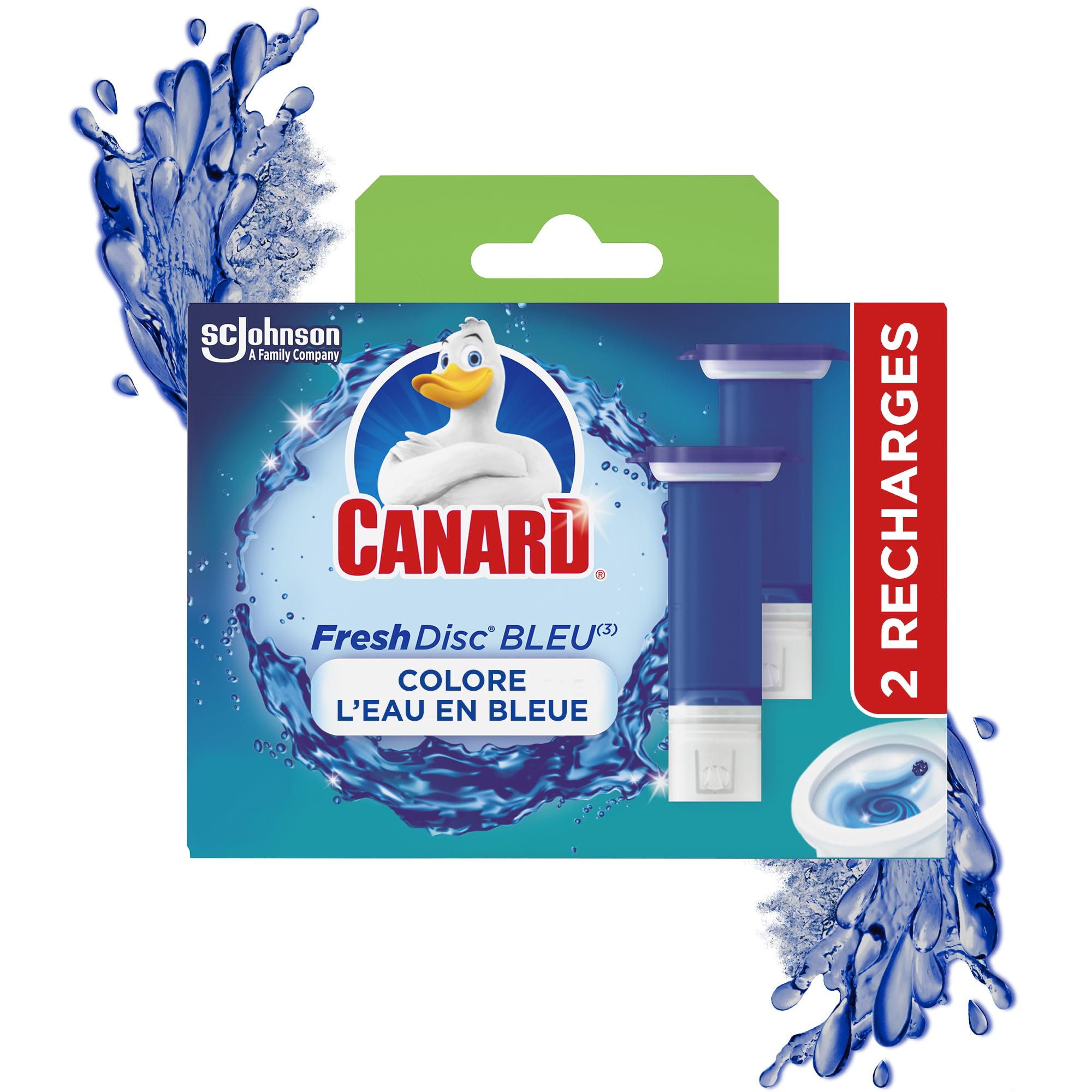Canard WC Fresh Disc Edition Limitée Garden Escape - Bloc WC Sans Cage Nettoyant