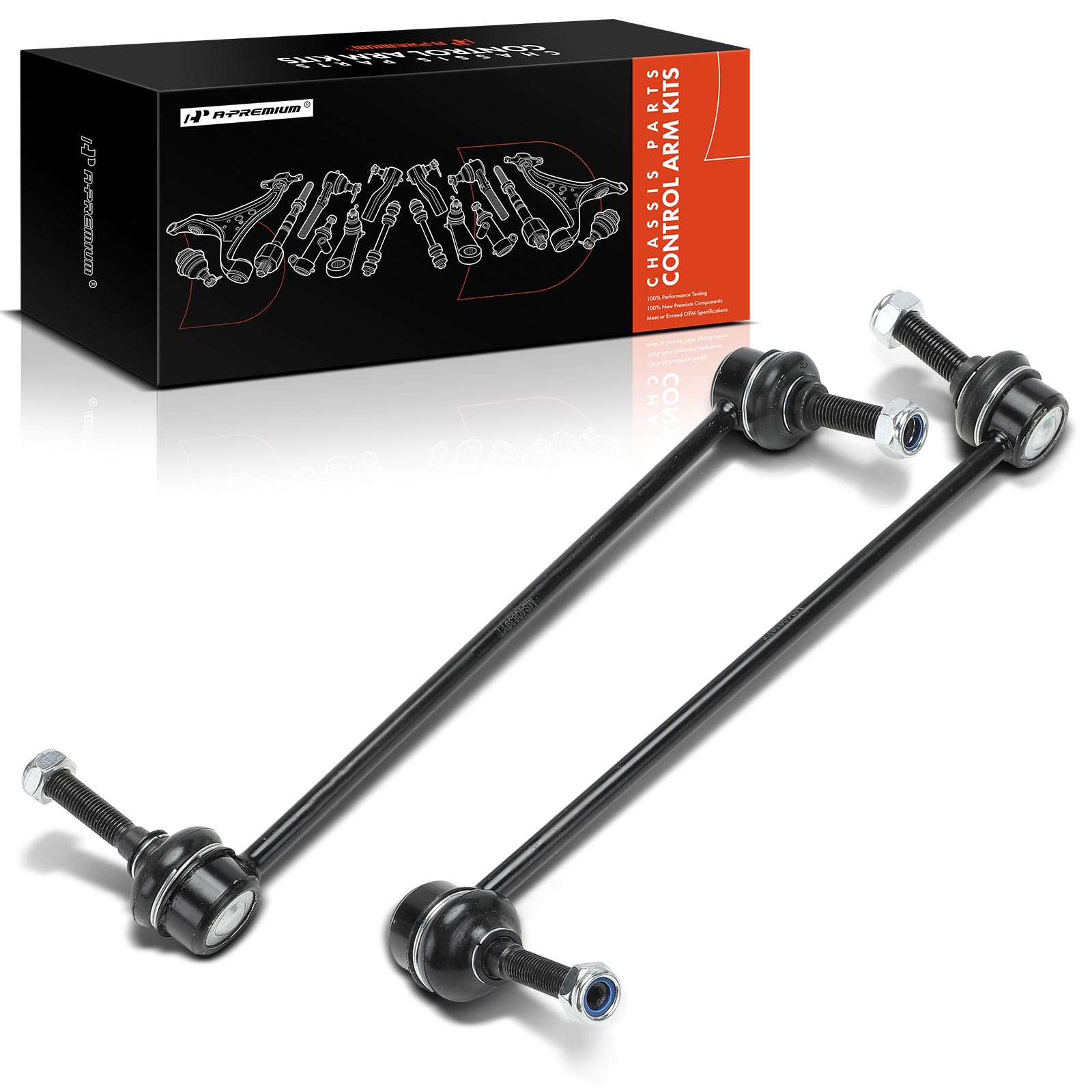 A-Premium 2 x Front Sway Bar Links Stabilizer Bar Links, Compatible with Ford Flex & Lincoln MKS, 2009
