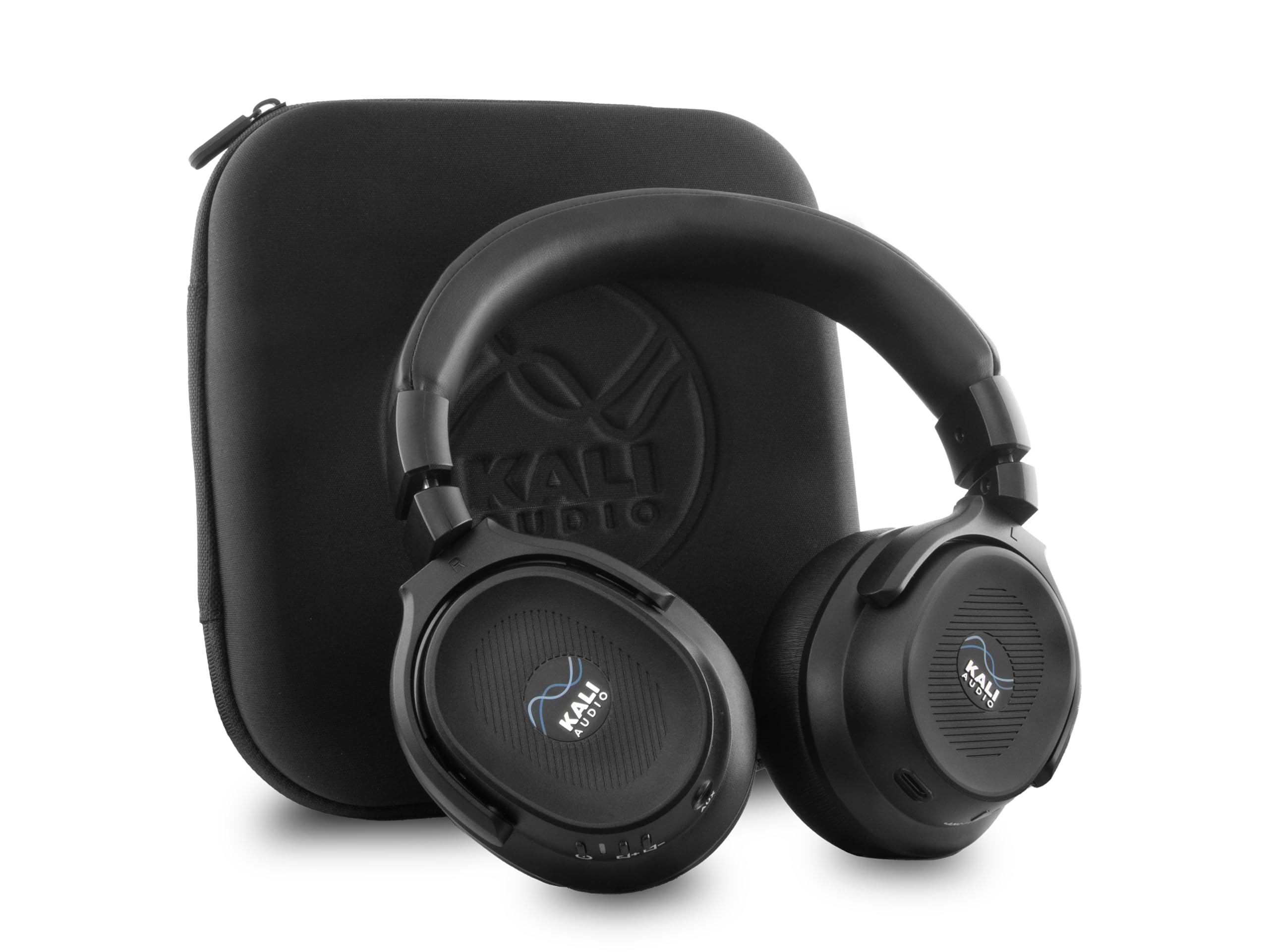 Kali Audio HP-1 słuchawki nauszne (przewodowe i Bluetooth studyjne, aktywna redukcja szumów, czas pracy baterii 40 h, 3 tryby dźwięku do wyboru do miksowania i gier), czarne