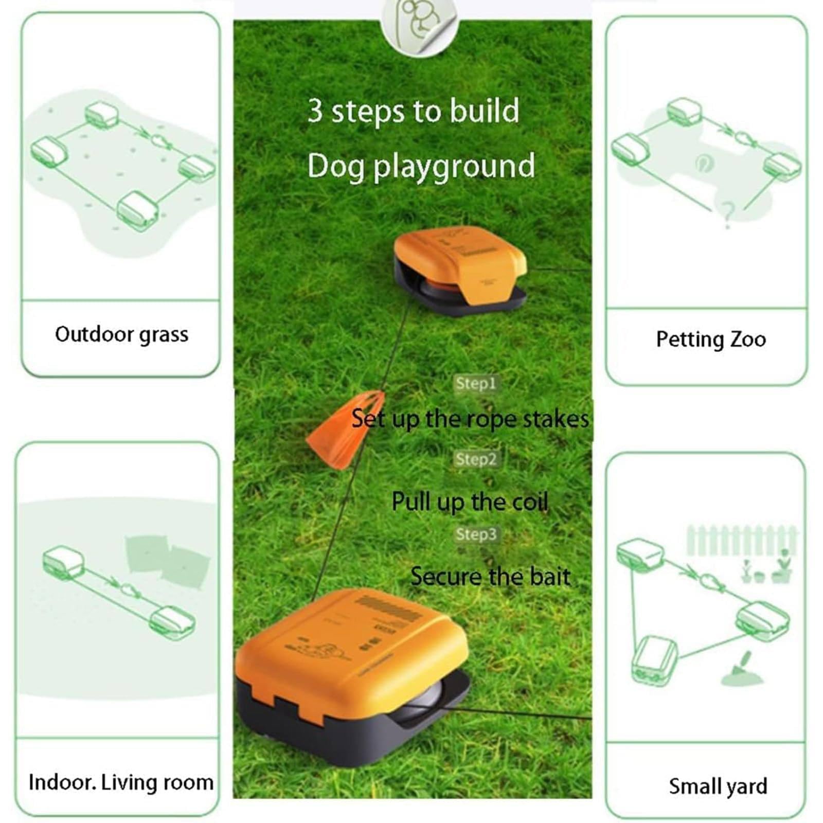 Juguete interactivo para perros con control remoto, juego de entrenamiento de agilidad portátil para cachorros y perros, tiempo de funcionamiento de 30 minutos