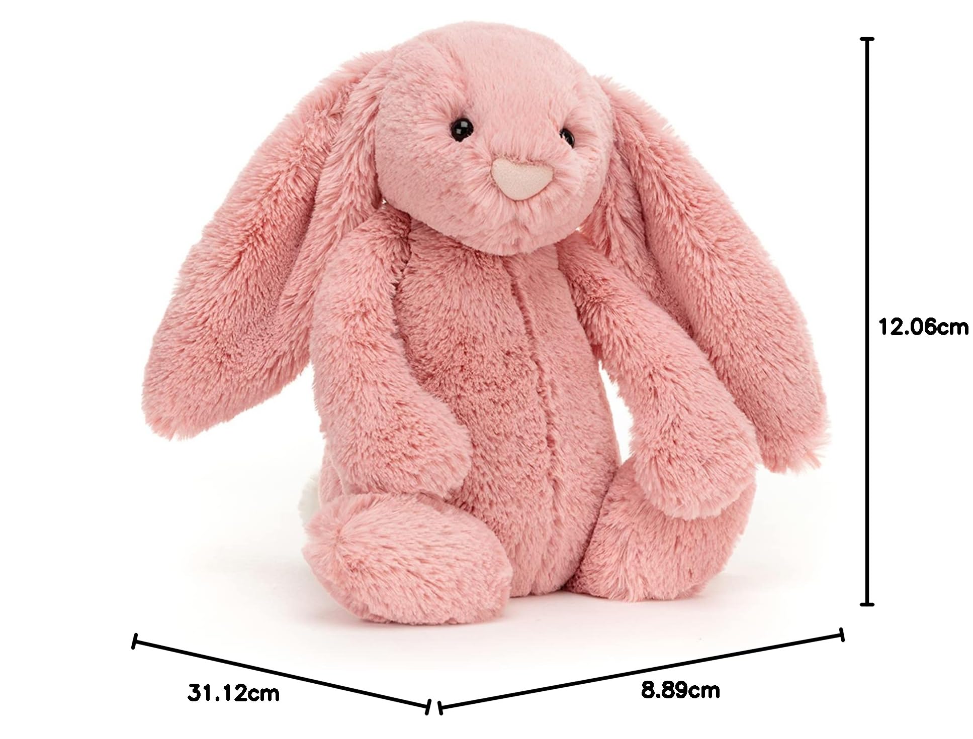 Jellycat Medium Bashful Petal Pink Bunny Collectable Plush