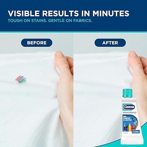 Miniatura 2 de Carbona Stain Devils #3  Tinta, marcador y crayón  Removedor de manchas de lavandería de fuerza profesional  Limpiador multitela  Seguro para la