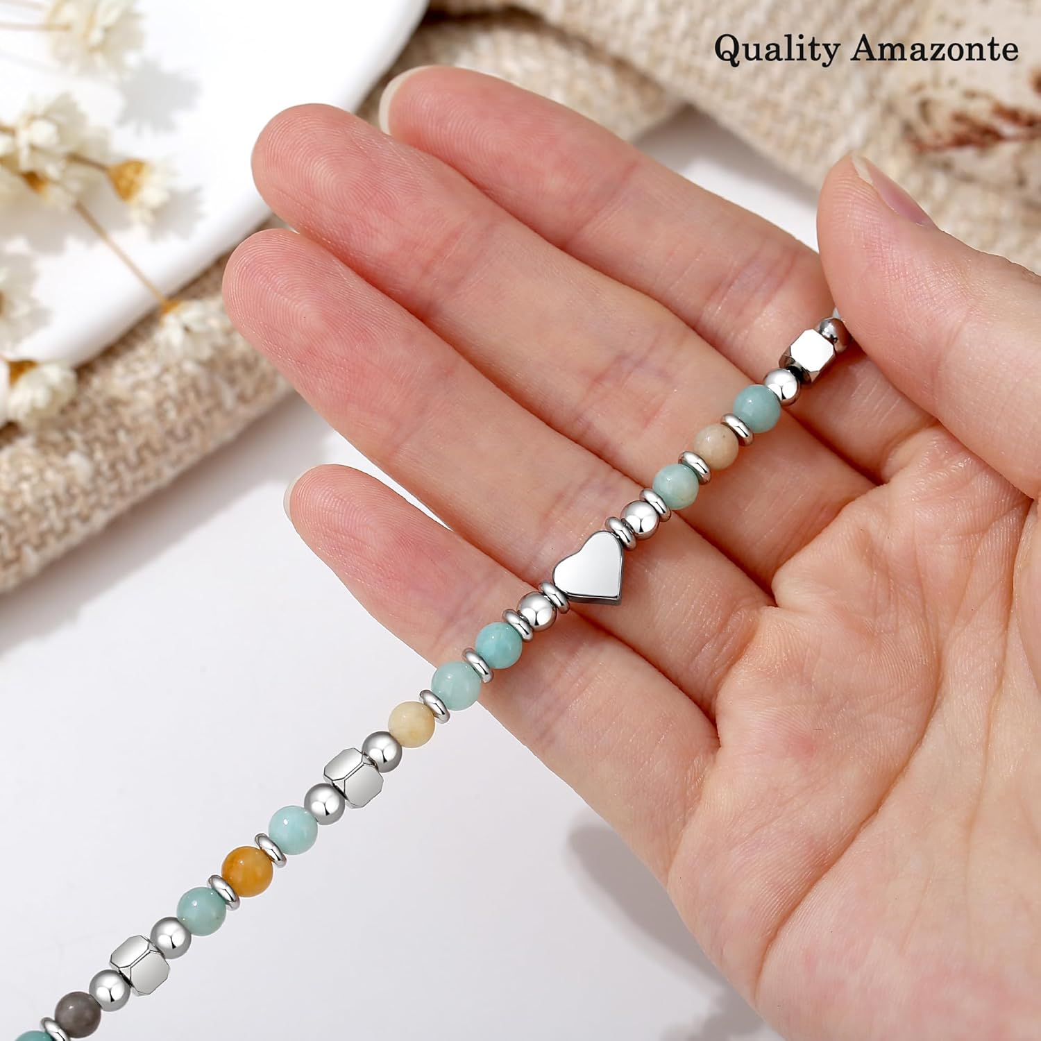 TONY & SANDY Valentines Day Gifts for Kids Teen Girls, Dainty Gemstone Bracelet for Daughter Granddaughter Niece Sister Friend on Birthday Graduation Easter - Image 7