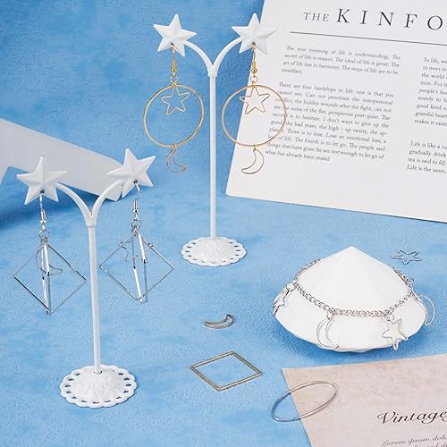 Vista 118 de FASHEWELRY Anillos de acero inoxidable 70cs con eslabones de corazón, 4 tamaños, de metal con forma de corazón, bisel abierto, conectores