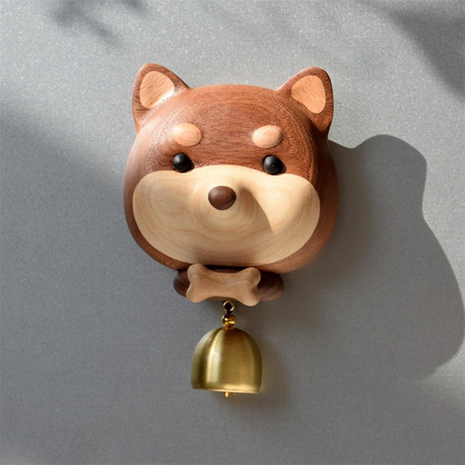 Shopkeepers Bell for Door Opening, Magnetic Attached Door Chime, Hanging Fridge Magnetic Decoration Dog Chimes Pure Copper Bell for Shop Restaurant Entrance