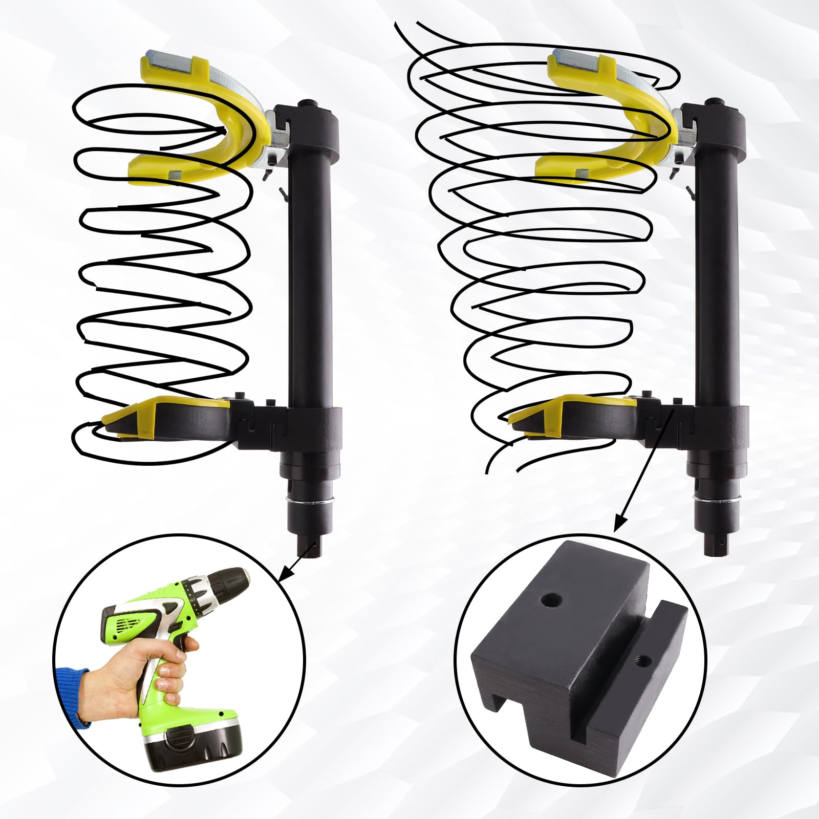Speed Daddy Macpherson Fork Strut Coil Spring Compressor – Interchangeable Jaws, Set W/ Case