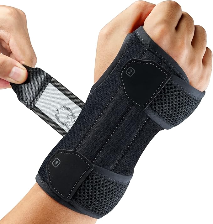 FREETOO Carpal Tunnel Wrist Support Brace, Upgraded Strong Wrist Splint