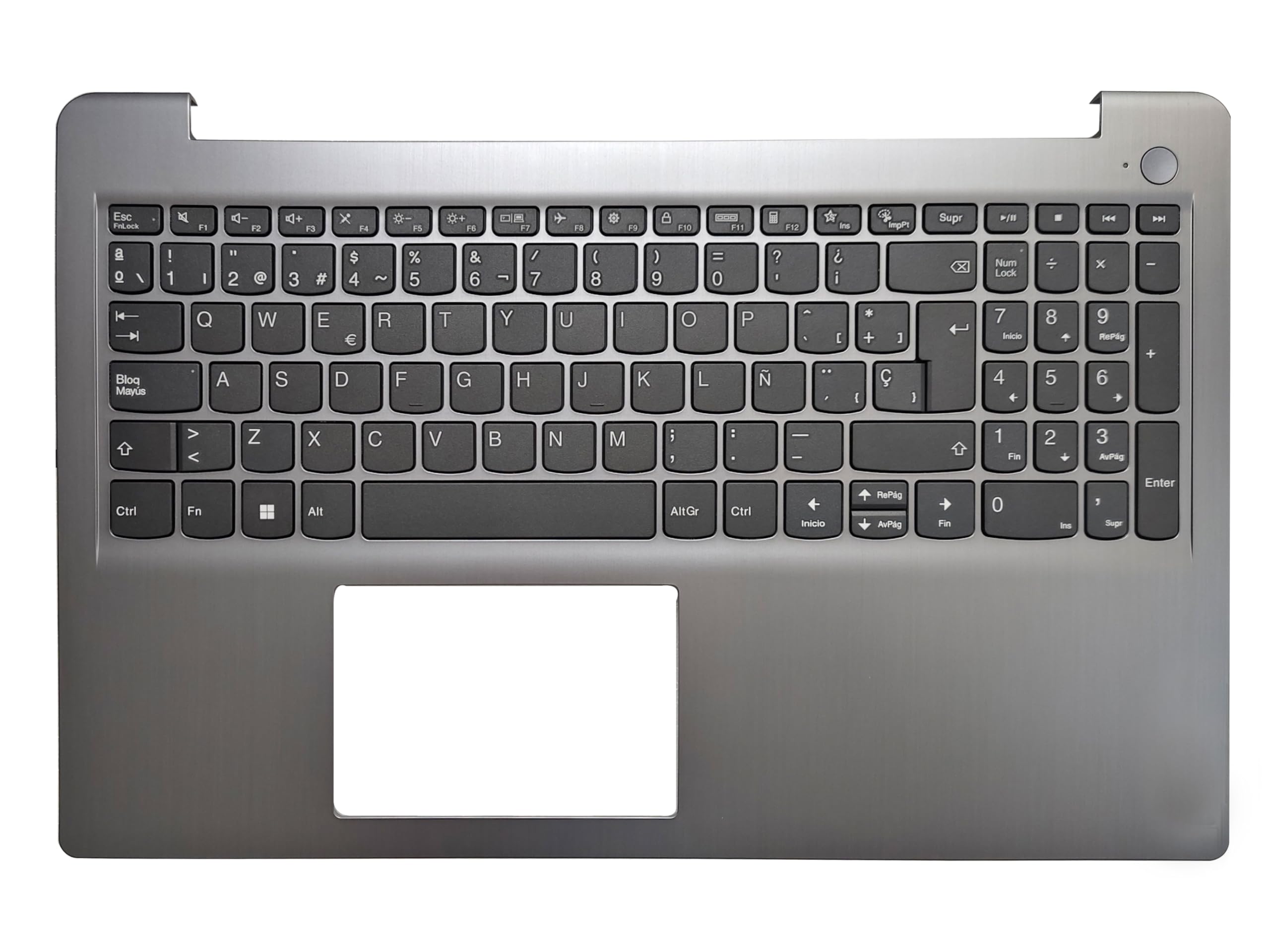 Teclado de Computadora Portátil Compatible para Lenovo Ideapad 3-15ITL6 3-15ALC6 3-15ADA6 AP21P000630 Funda de Palma Carcasa Español