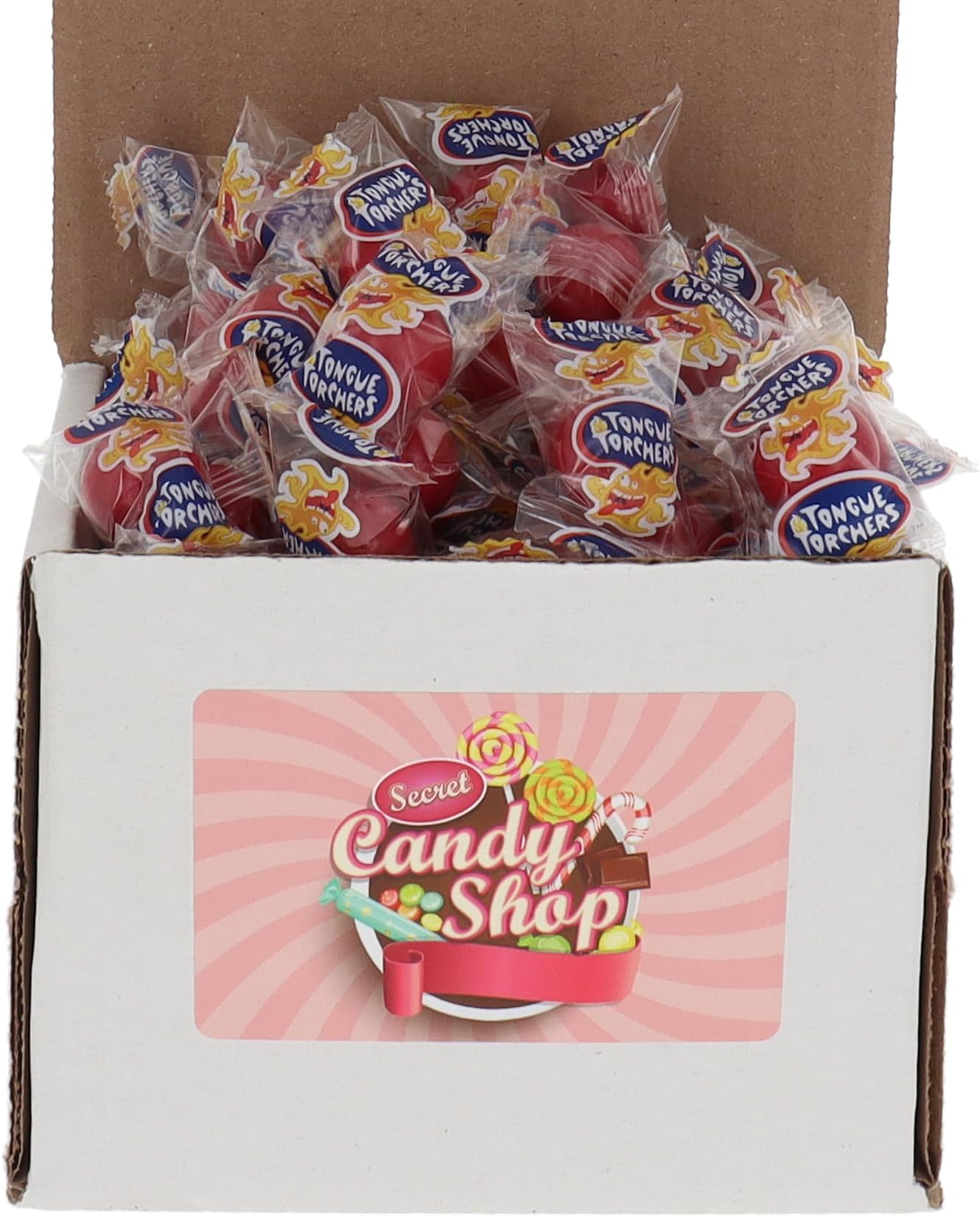 SECRET CANDY SHOPAtomic Fireballs Bulk in Box, 1LB (Individually Wrapped)