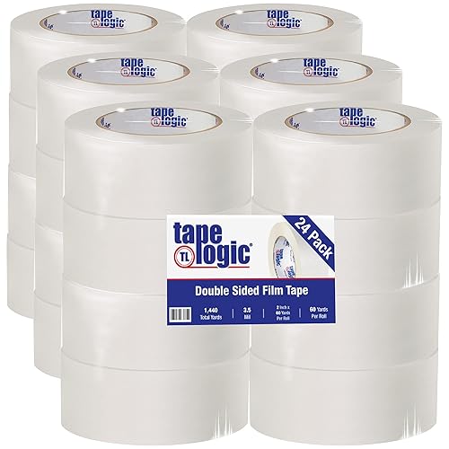 Tape Logic Aviditi Tape Logic - Cinta de película multiusos de doble cara, 2 pulgadas x 60 yardas, para montaje de uso general, empalme,