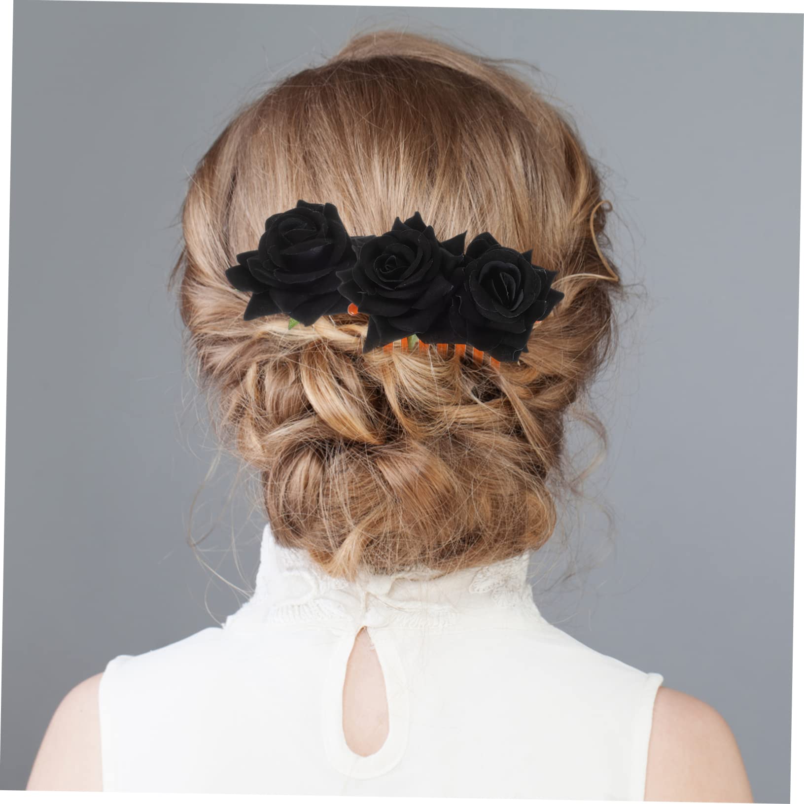 4 juegos de pinzas de pelo de rosa para novia, pinzas de pelo de flores para mujer, horquilla de novia, peine de rosa para el cabello, clip de pelo de rosa, clip de pelo de rosa,