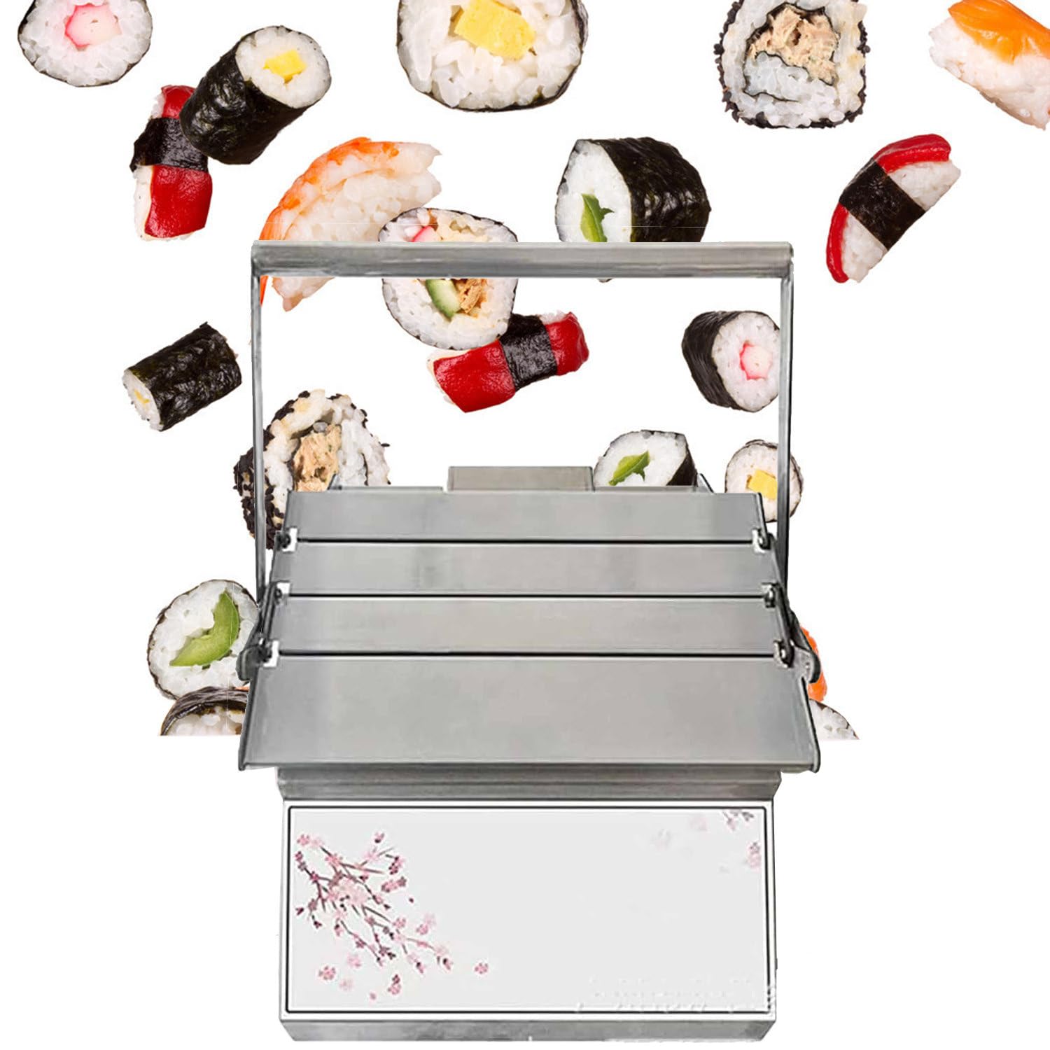 Zestaw do robienia sushi, maszyna do sushi, ręczne narzędzie do łatwego domowego sushi, wysoka wydajność produkcji, gładka powierzchnia dla idealnego rozmiaru rolki