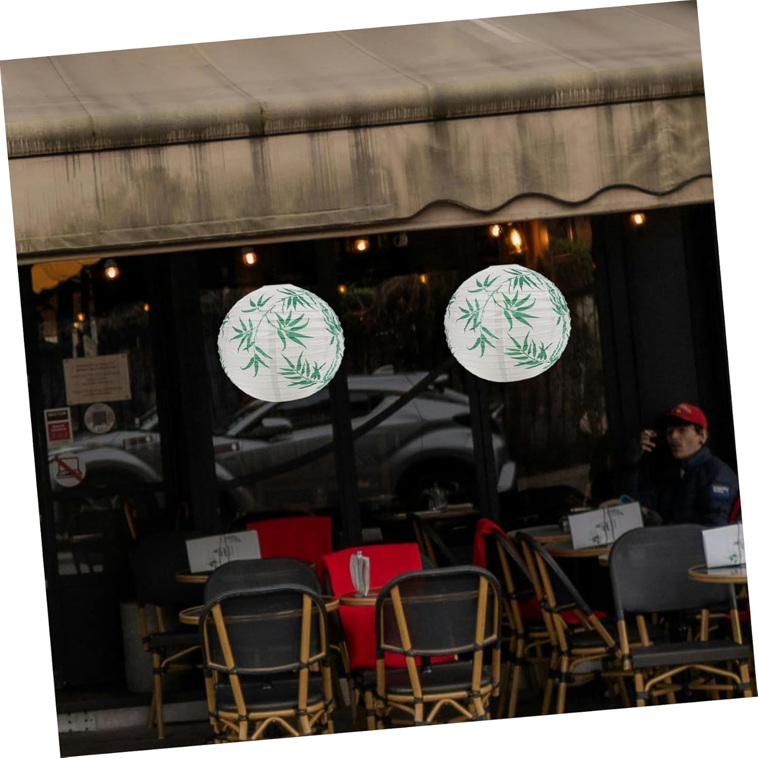 Japanese Style Paper Lanterns Hanging Decorative Lantern for Weddings Restaurants Parties Elegant Cherry Lightweight Portable for Use