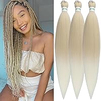 Vista 100 de Cabello trenzado para niños preestirado de 16 pulgadas, color negro, Yaki ez, trenzado para niños, trenzas sin nudos