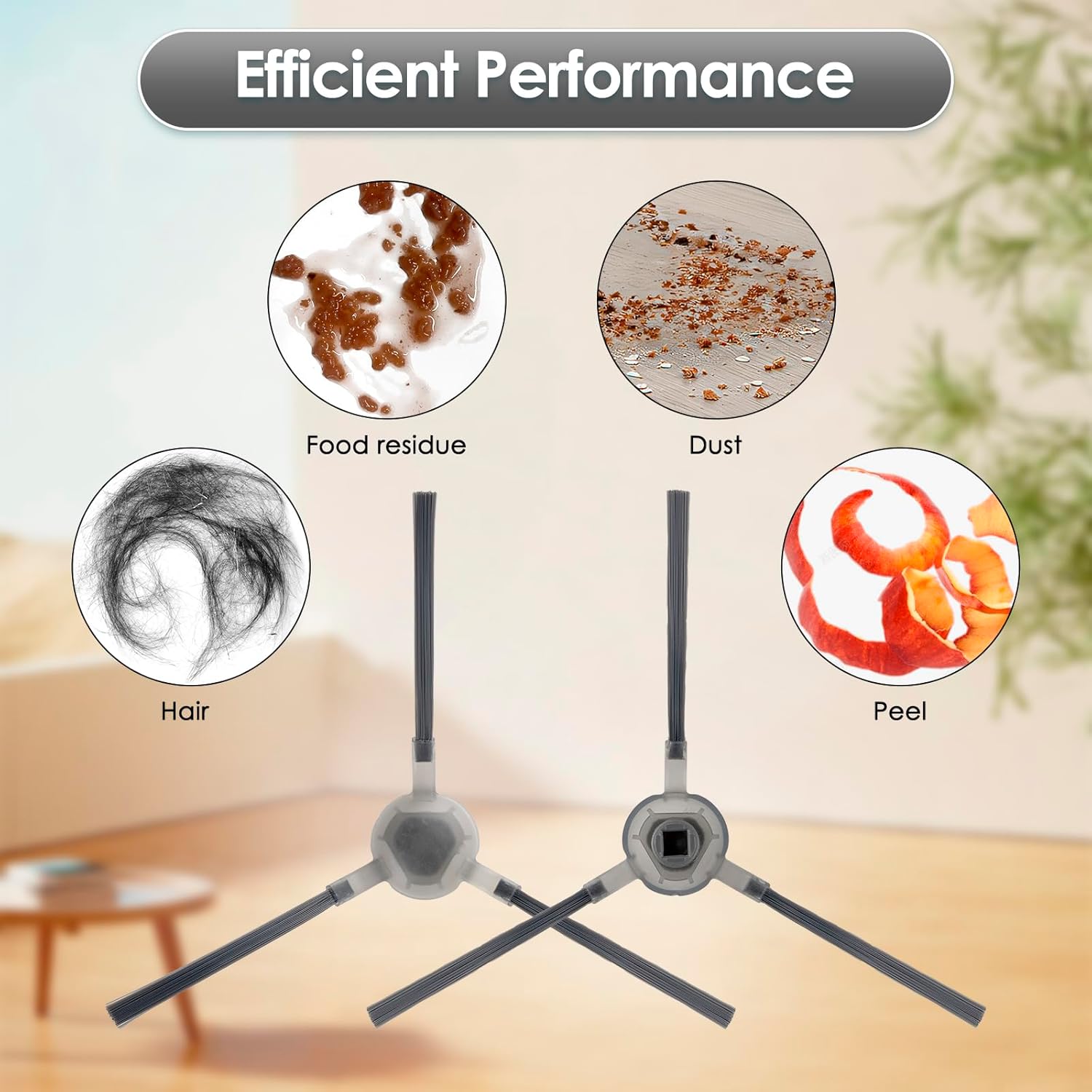 (20 Pack) M1 Replacement Parts Compatible with Lefant M1 Robot Vacuum Cleaner, 2 Roller Brushes, 8 Side Brushes, 6 HEPA Filters, 4 Mop Pads, Accessories Kit