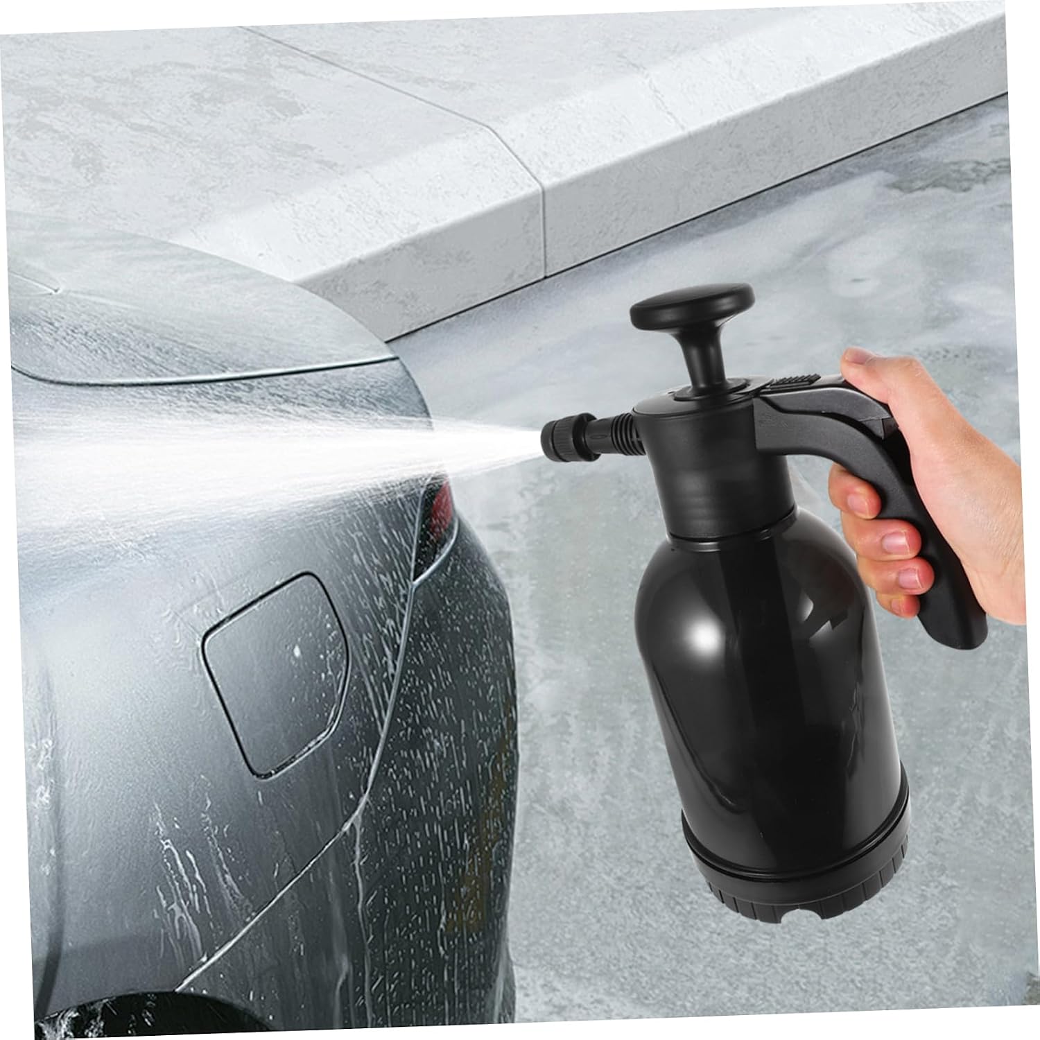 Alipis 2L Manual Hand Pump Foam Sprayer for Car Washing and Gardening Portable Adjustable Foam Pump Sprayer for Home Use and Outdoor Cleaning