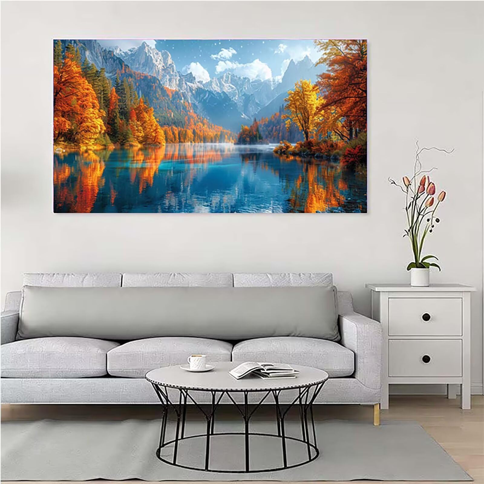 Montagna Diamond Painting Grandi Dimensioni 50x100cm, Diamond Painting 0-18