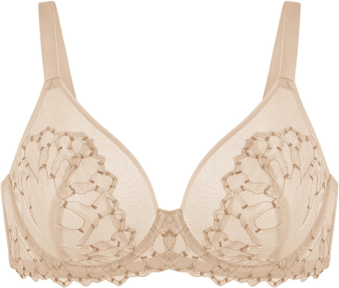 HSIA Minimizer Bras for Women, Full Coverage Embroidered Bras Plus Size Bra for Heavy Breasts Unlined Bra with Underwire - Image 5
