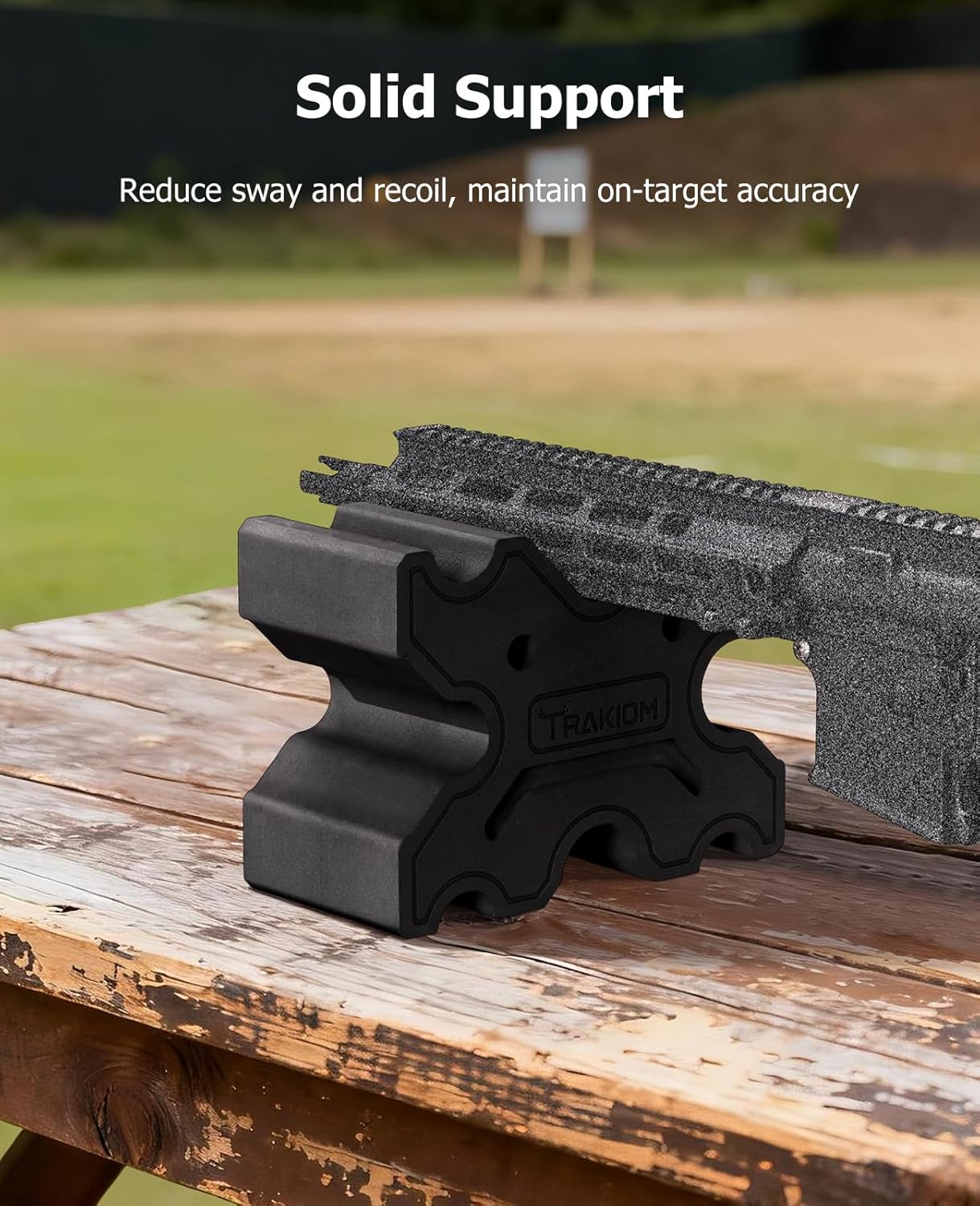Trakiom X-Block Shooting Rest for Rifles Foam Gun Rest Shooting Bench Gun Stand Portable Lightweight Recoil Reduction