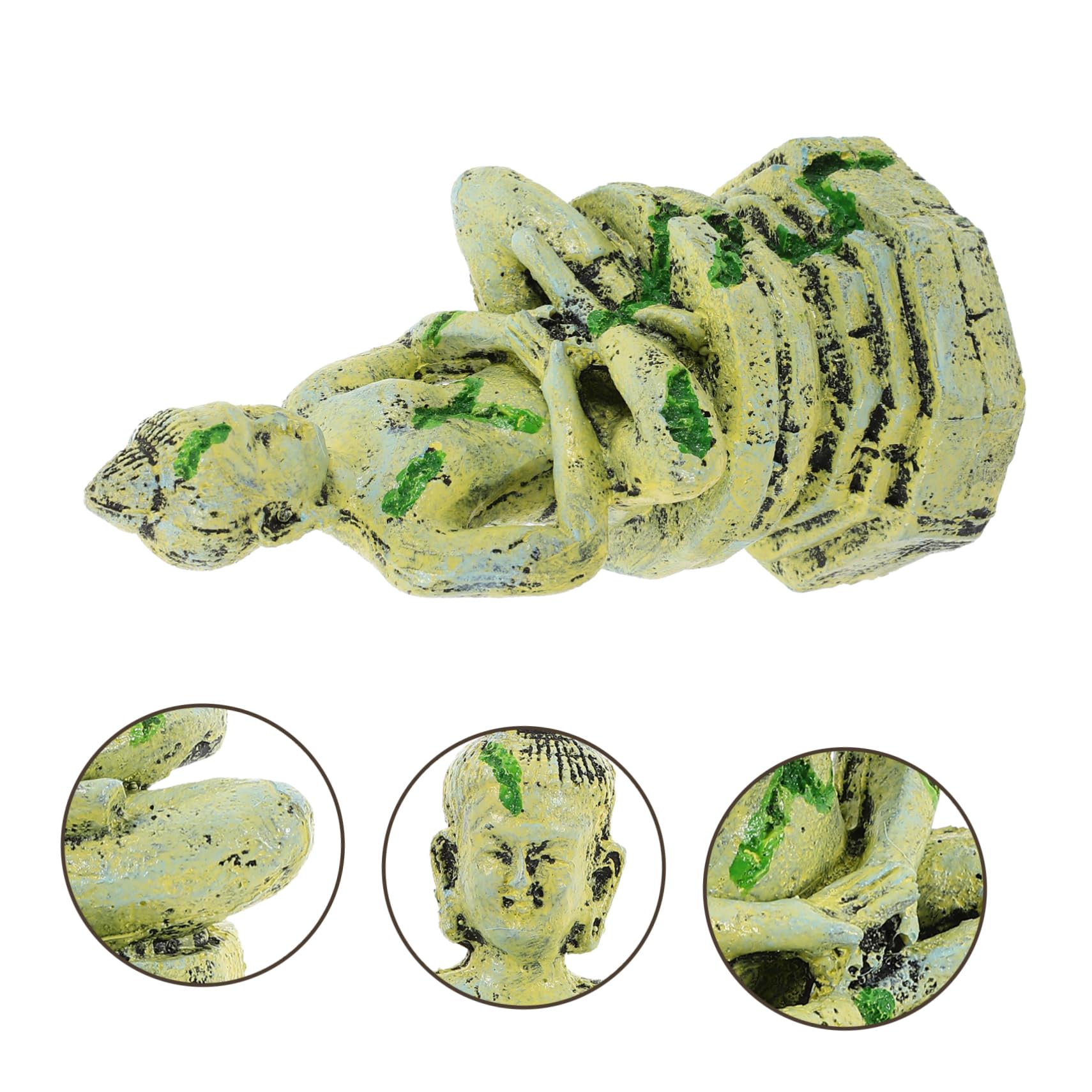 ULTECHNOVO 2 Pezzi Decorazione Dell'acquario Arredamento Accessori Per Acquari Ornamenti Di Roccia Dell'acquario Guidato Ornamento Di Scena Di Acquario Pesce Artificiale Resina