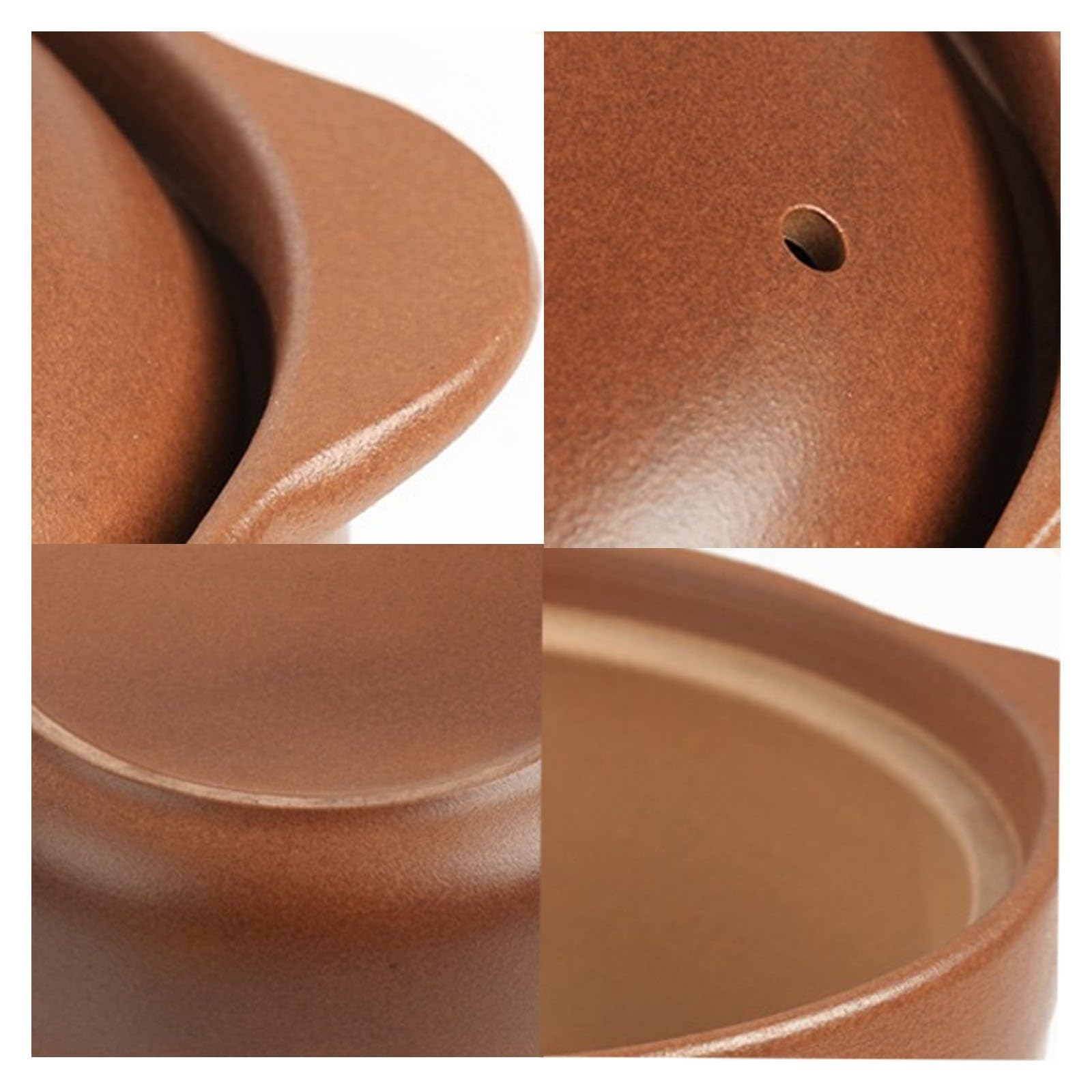 Casseruola in terracotta con coperchio, pentola di terracotta, coperchio for pentola in ceramica for zuppa, casseruola, pentola for stufato, risparmio energetico for zuppe a fuoco aperto a casa e nell