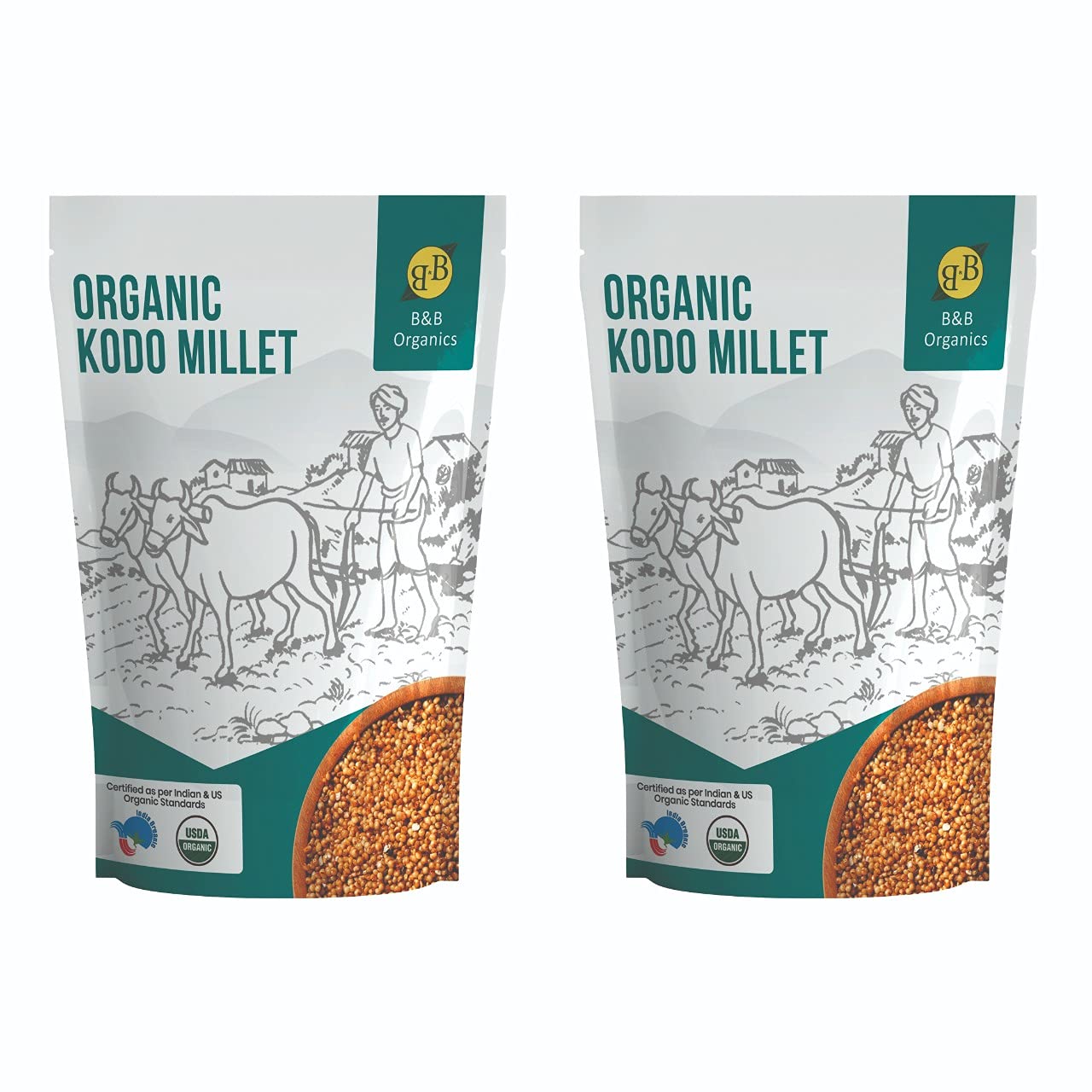 B&B Organics Kodo Millet (500g) Pack of 2/Varagu Arisi/ Traditional Millet / Sridhnyam (B09F6PJLMP) Amazon Price History, Amazon Price Tracker