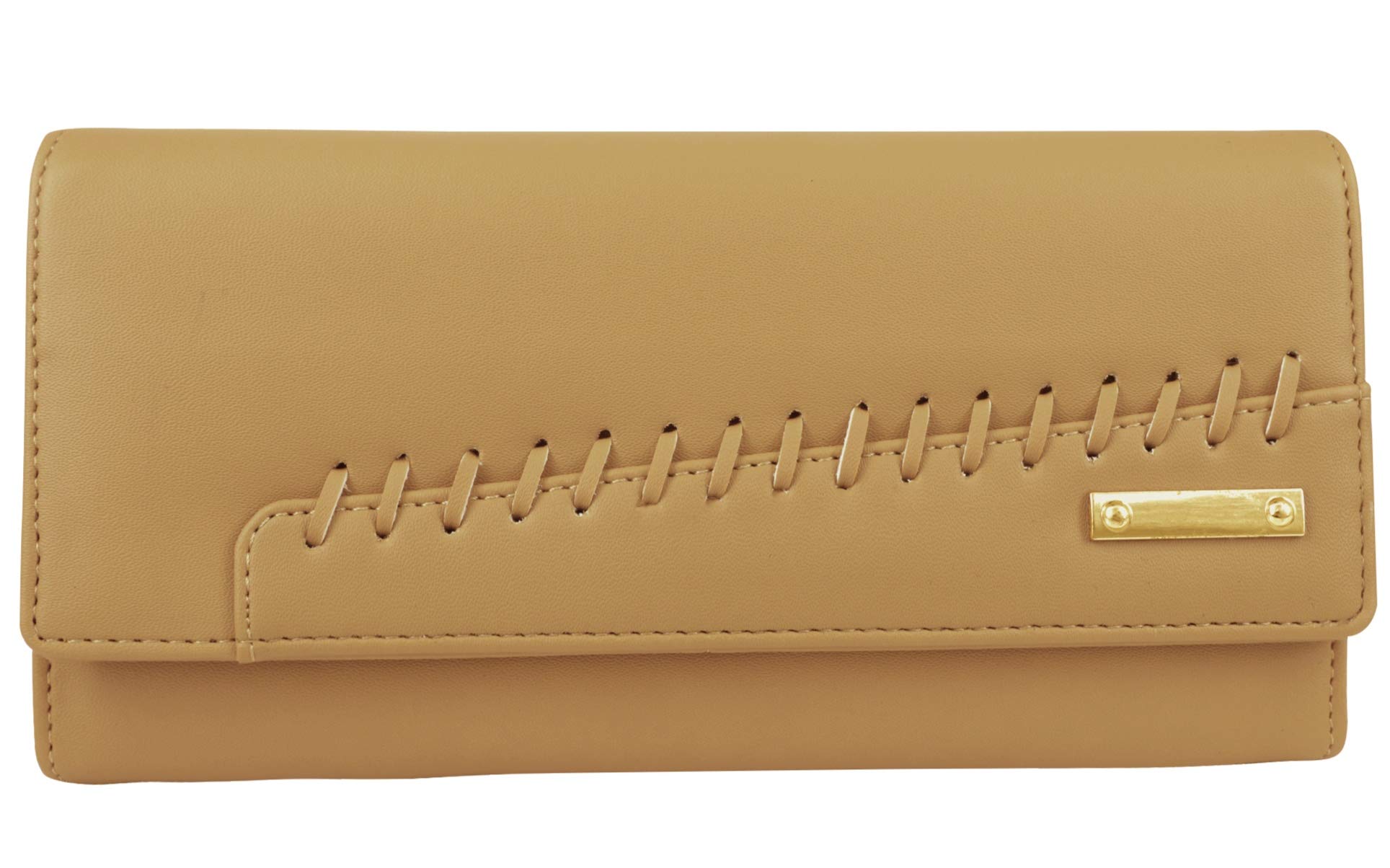 MR. RAAQ CREATION Women and Girls Yellow Artificial Leather Hand Clutch Mobile Purses Wallets 4 Card Slots