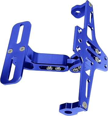 Universal Motorcycle License Plate Holder BracketBlue
