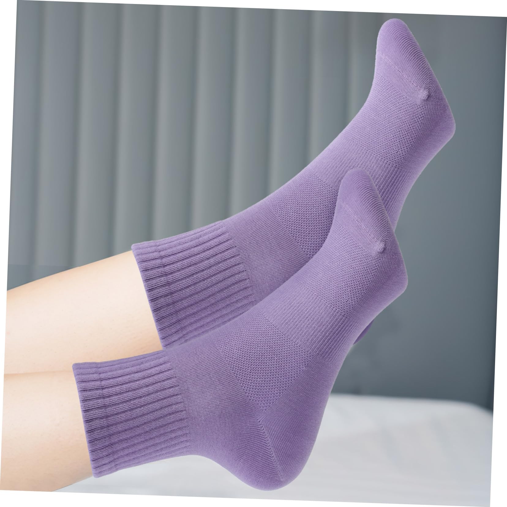 Hemobllo Calcetines para Mujer de Algodón, 10 Pares, Media Caña