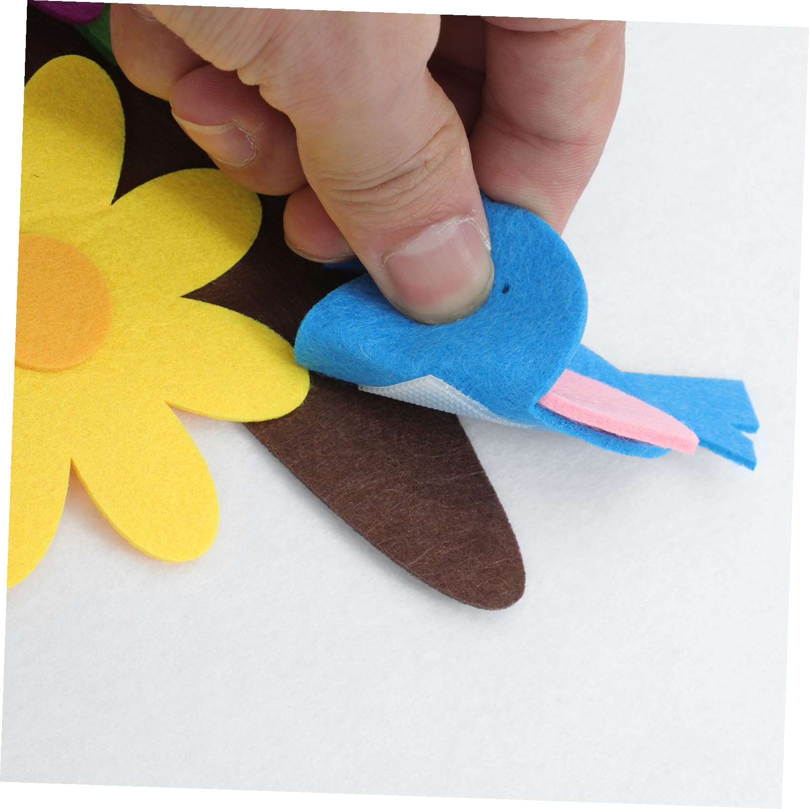 Hemobllo Set Pannolenci per Bambini Albero e Fiore, Lavagna DIY per attività Educative Senza Schermo, Decorazione Murale per Scuola Materna e Cameretta