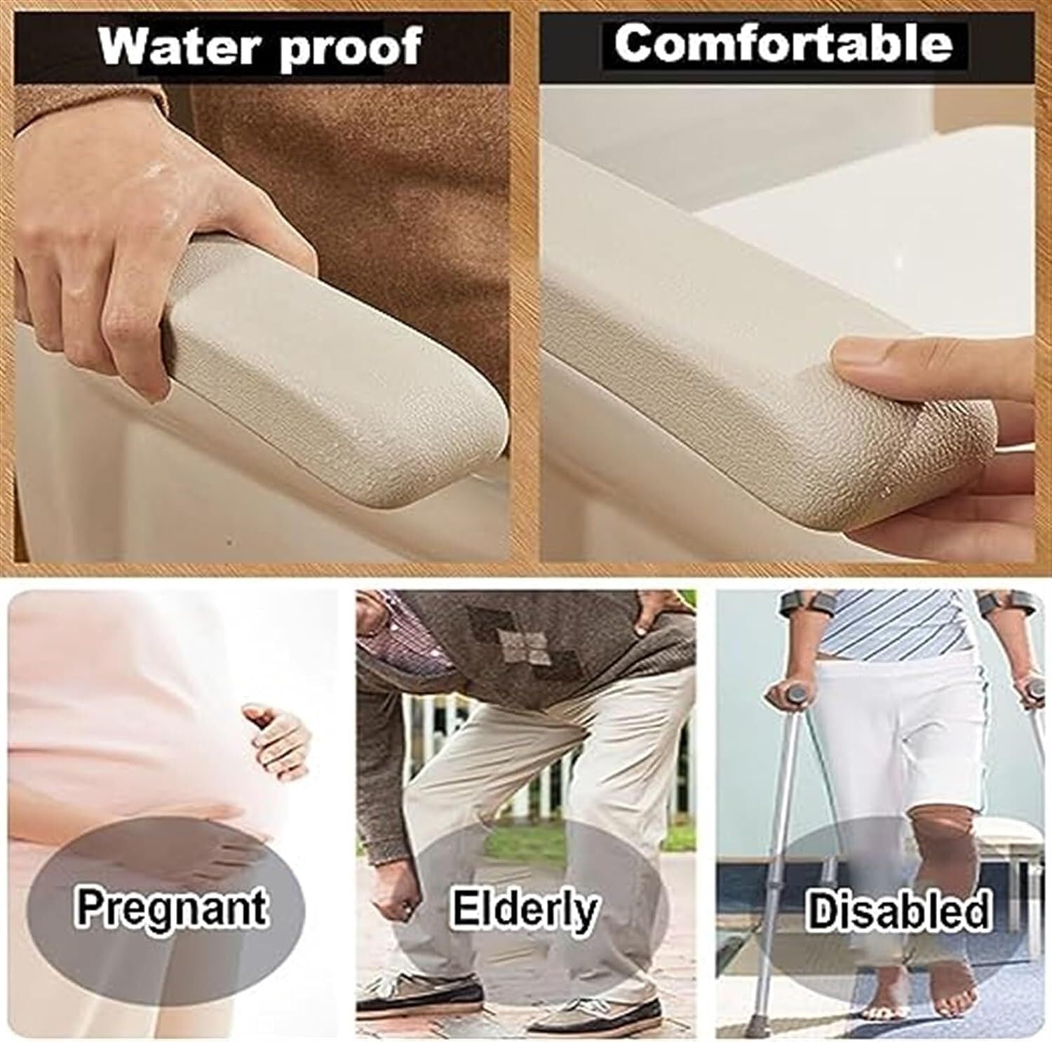Barra de Seguridad para el baño abatible, Asidero Ducha Antideslizante Acero Inoxidable Barra Abatible Baño Minusválido, Rotación Vertical de 90 °, para Ancianos y Discapacitados (Color : A)