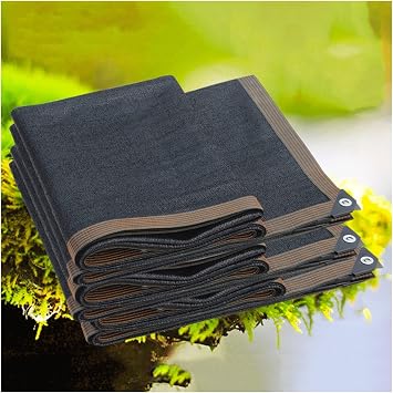 Black Shade Mesh Tarp,Shade net,Sunblock Shade Cloth,75% Shading Rate,UV-Resistant,Taped Edge with Gromments,Protection Plants Flowers,Pet Kennels Outdoor Shade Screen,3 * 3m9.84 * 9.84ft