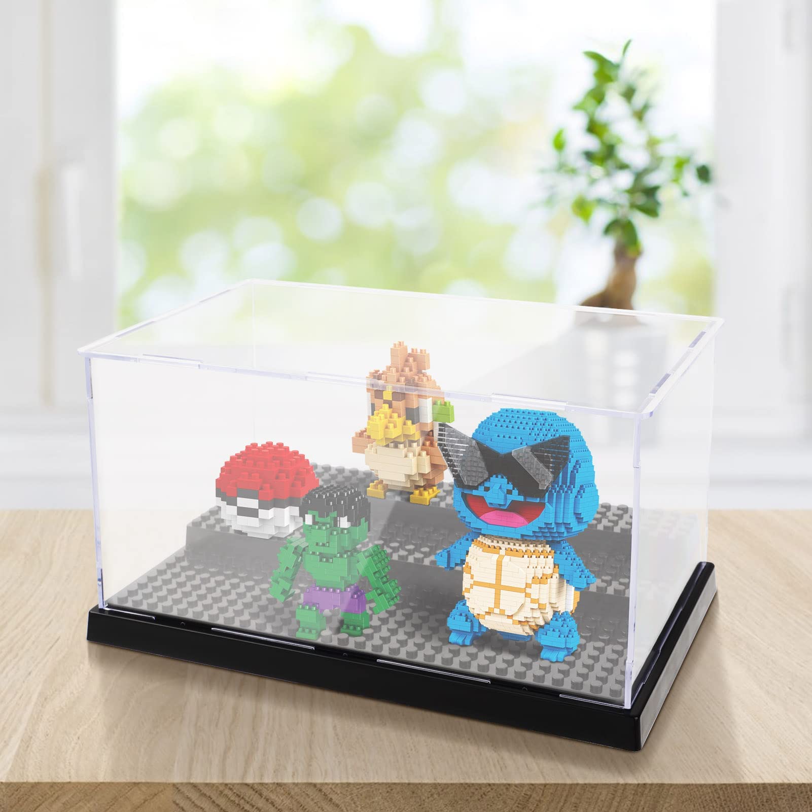 Amazon.co.jp: アクリルショーケース透明展示ロッカー、積み木を