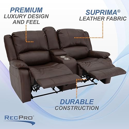 Miniatura 4 de RecPro Charles Collection sofá doble de 67pulgadas con respaldo reclinable para caravana o cámper, mueble, sillón doble