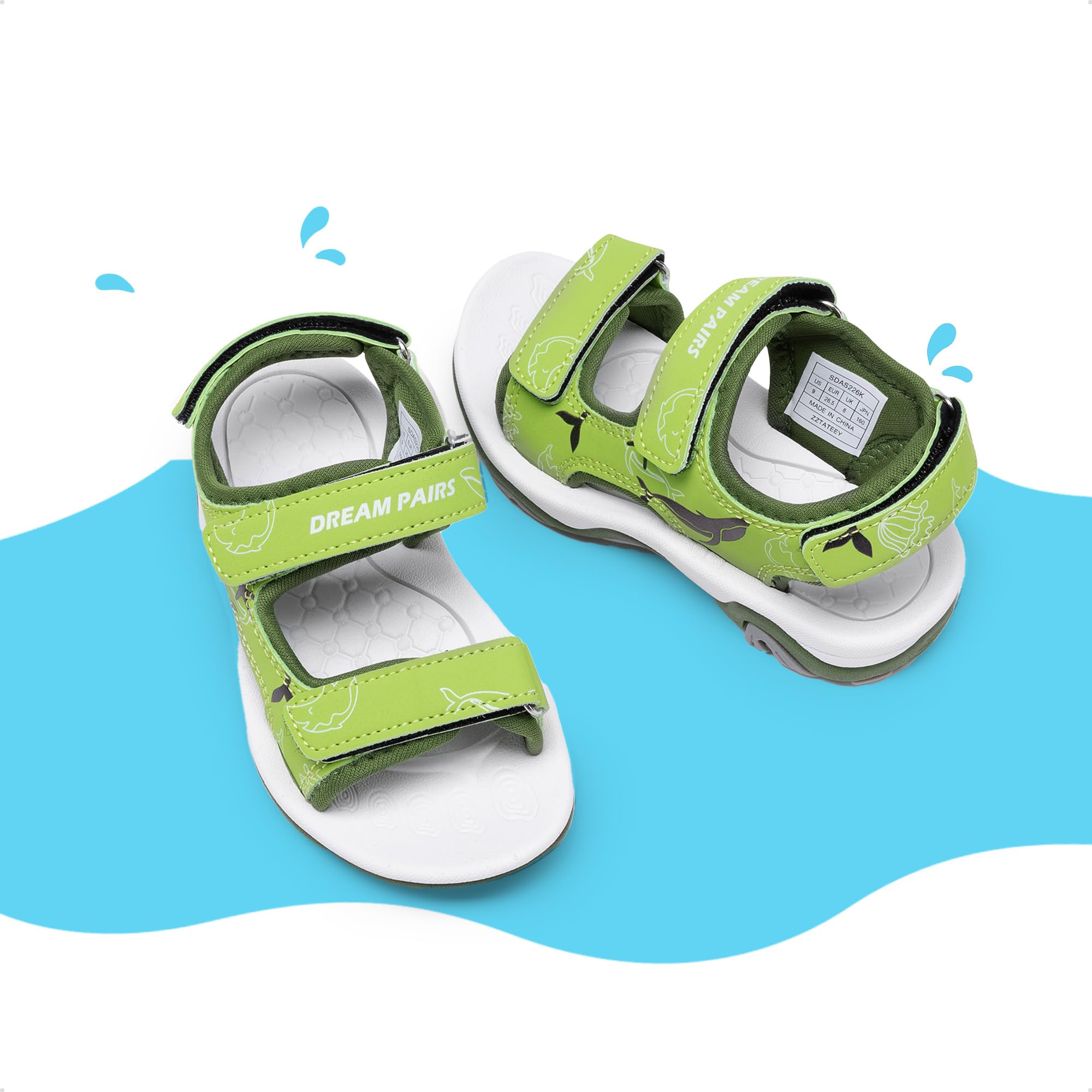 DREAM PAIRS Sandali sportivi per ragazzi e ragazze, estivi, sportivi, per bambini