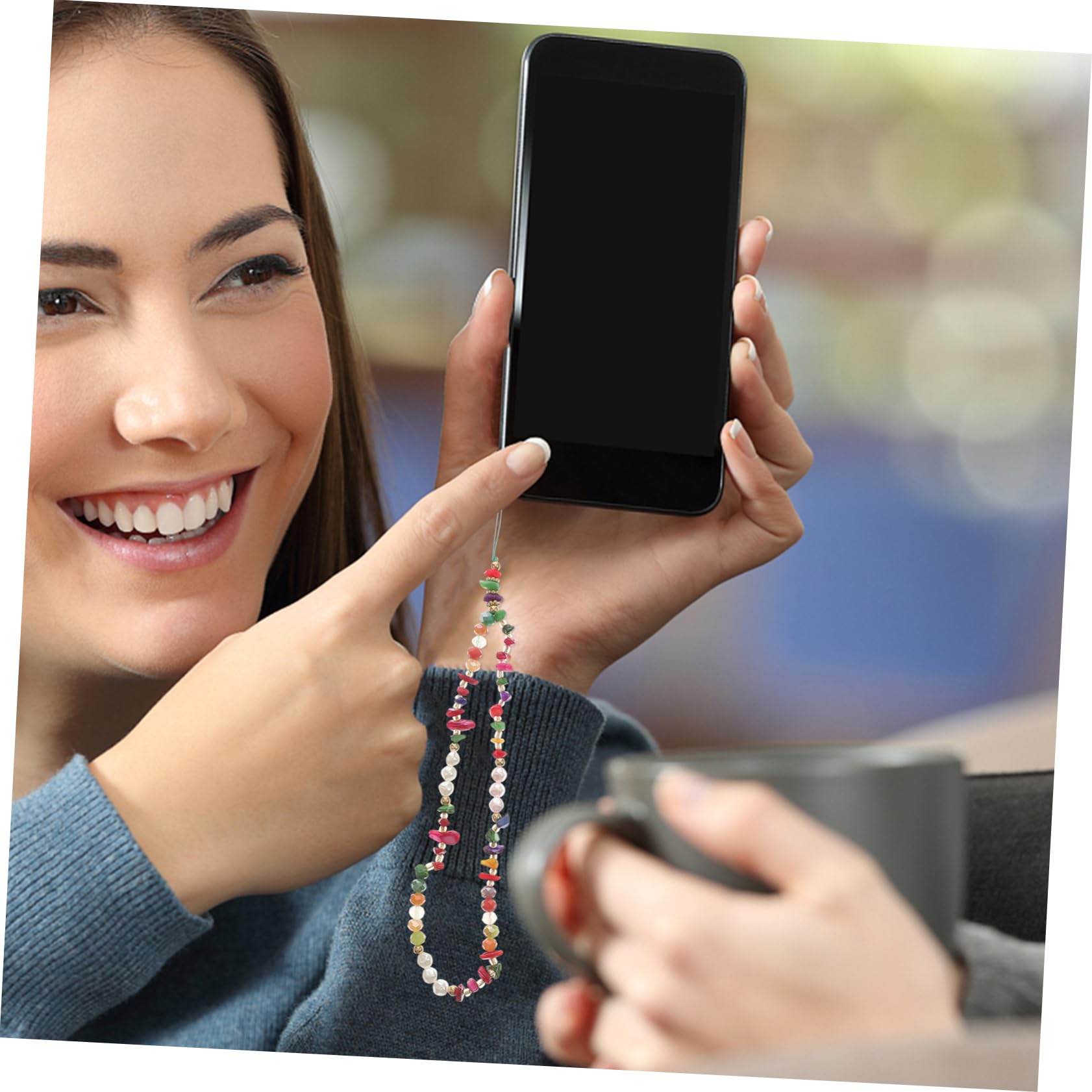 5 Series Cuerda Decorativa Para Teléfono Móvil Correa Elegante Para Colgar Cuello Compatible Con Mayoría De Smartphones Para Pérdidas 2 Piezas X 5